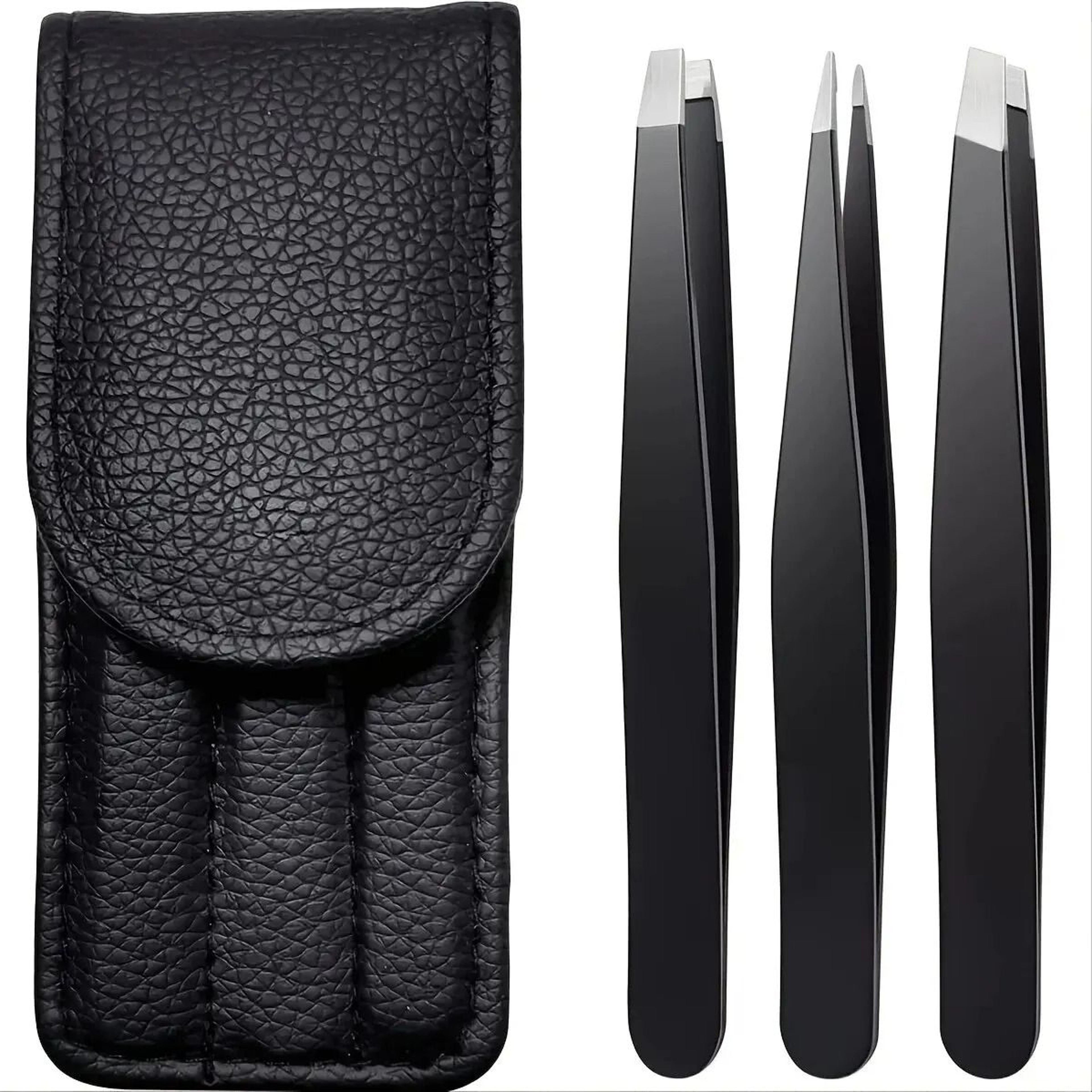 Premium Stainless Steel Tweezers Set 34 Pcs Precision Sharp Tip For Eyebrow Facial And Ingrown Hair 11