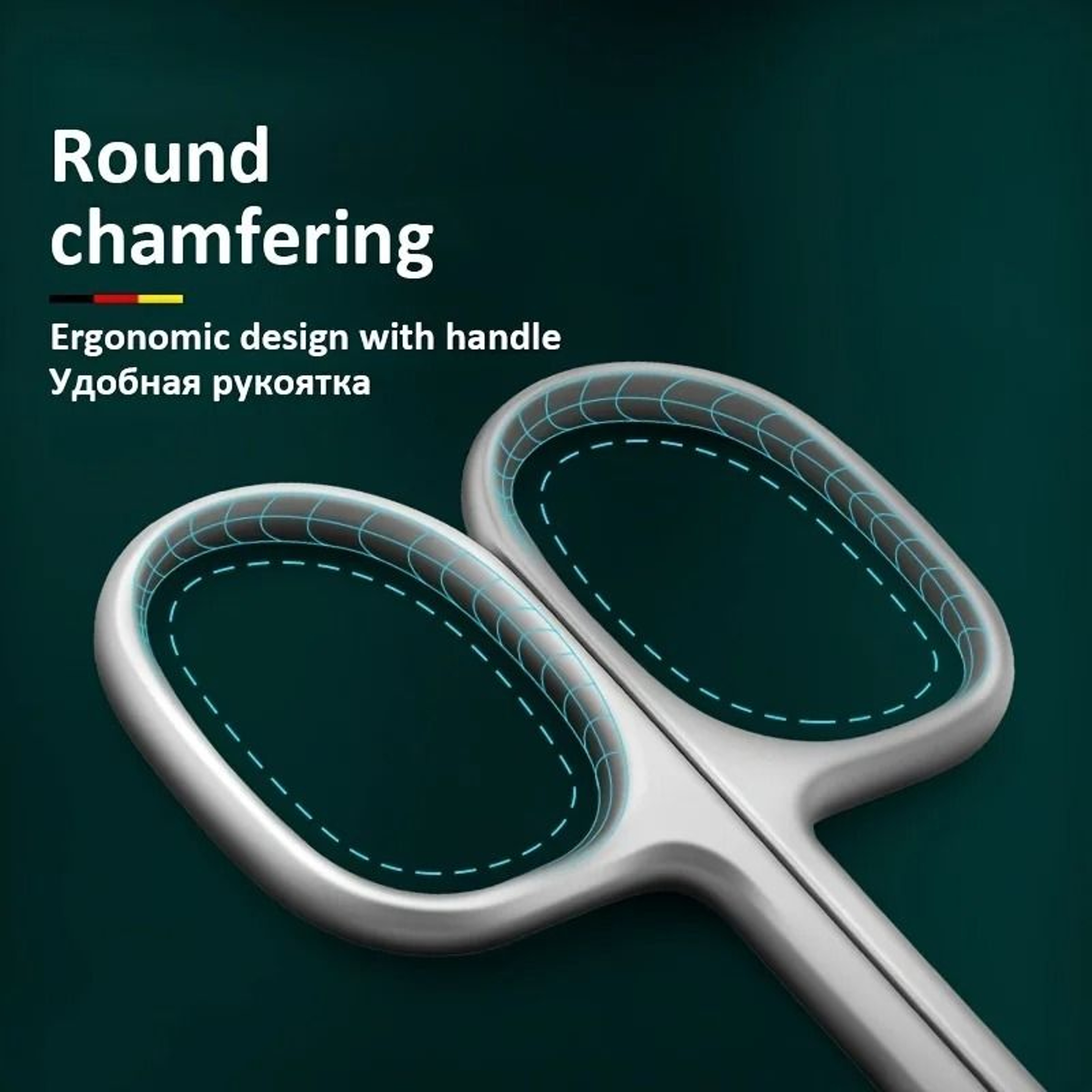 Stainless Steel Curved Tip Thin Blade Cuticle Scissors And Trimmer Manicure Tool 3
