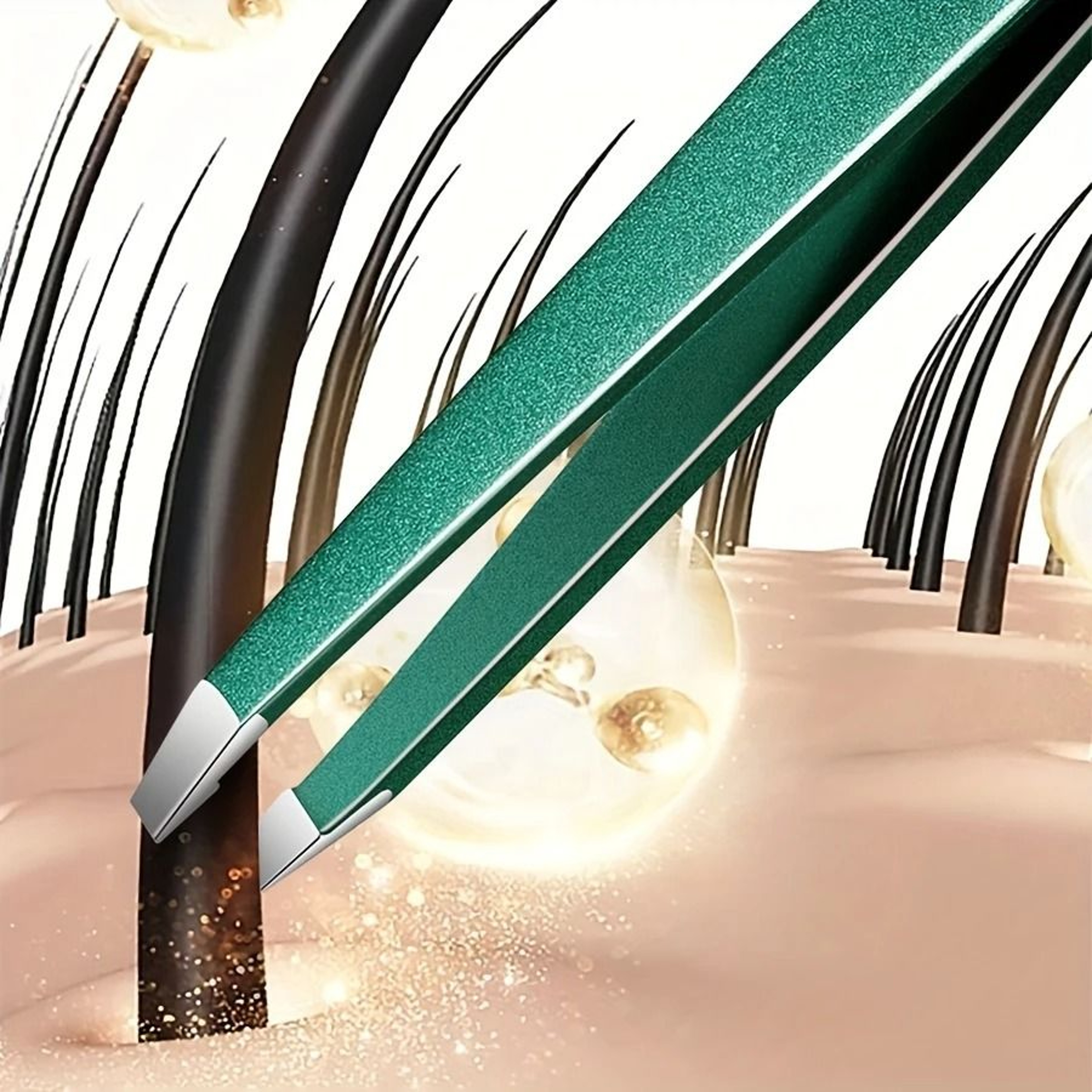 4 Piece Stainless Steel Tweezer Set Unisex Professional Precision For Facial Hair Eyebrows Ingrown  3