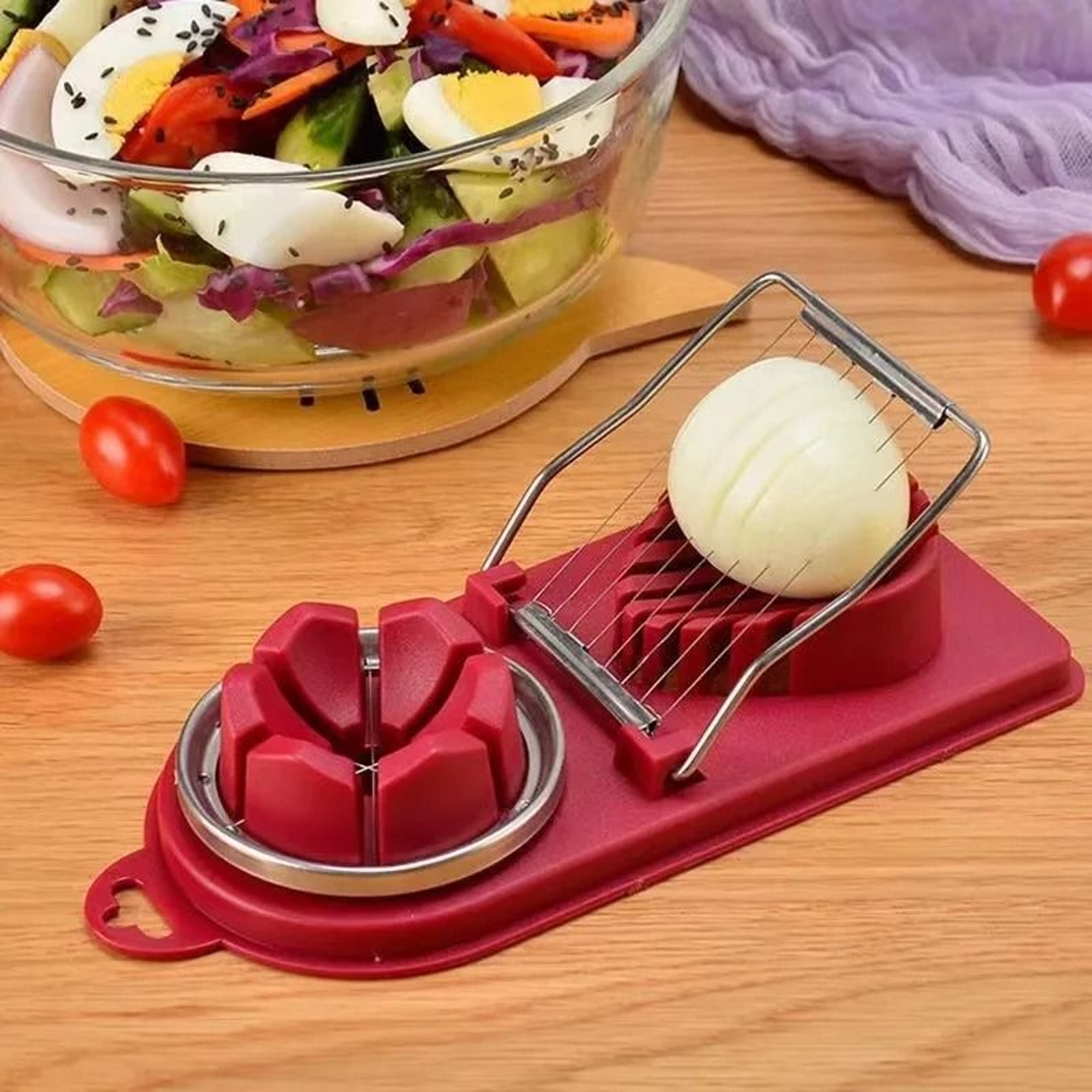 Stainless Steel Multifunctional Egg And Food Slicer 2