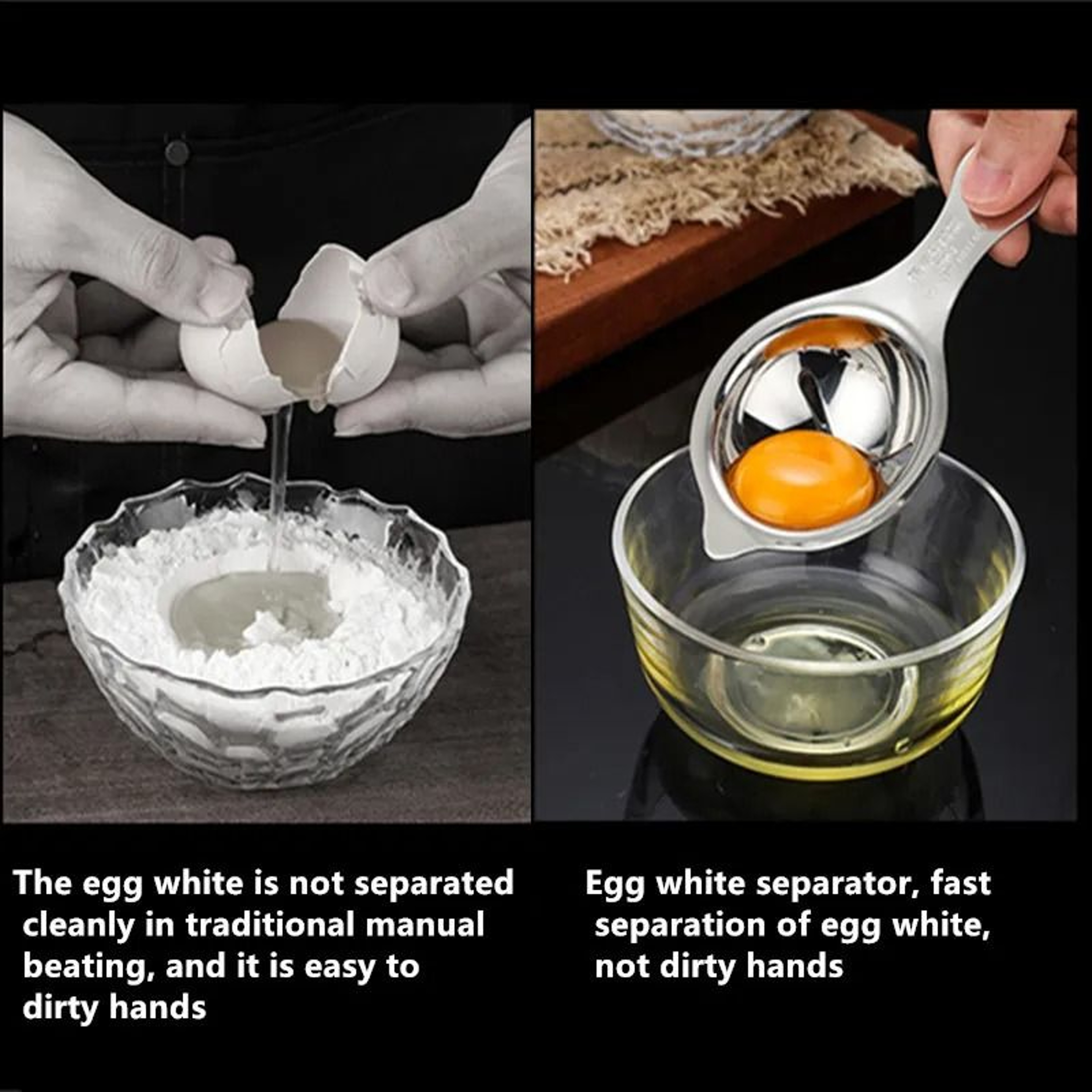 Stainless Steel Egg White Yolk Separator Tool 4