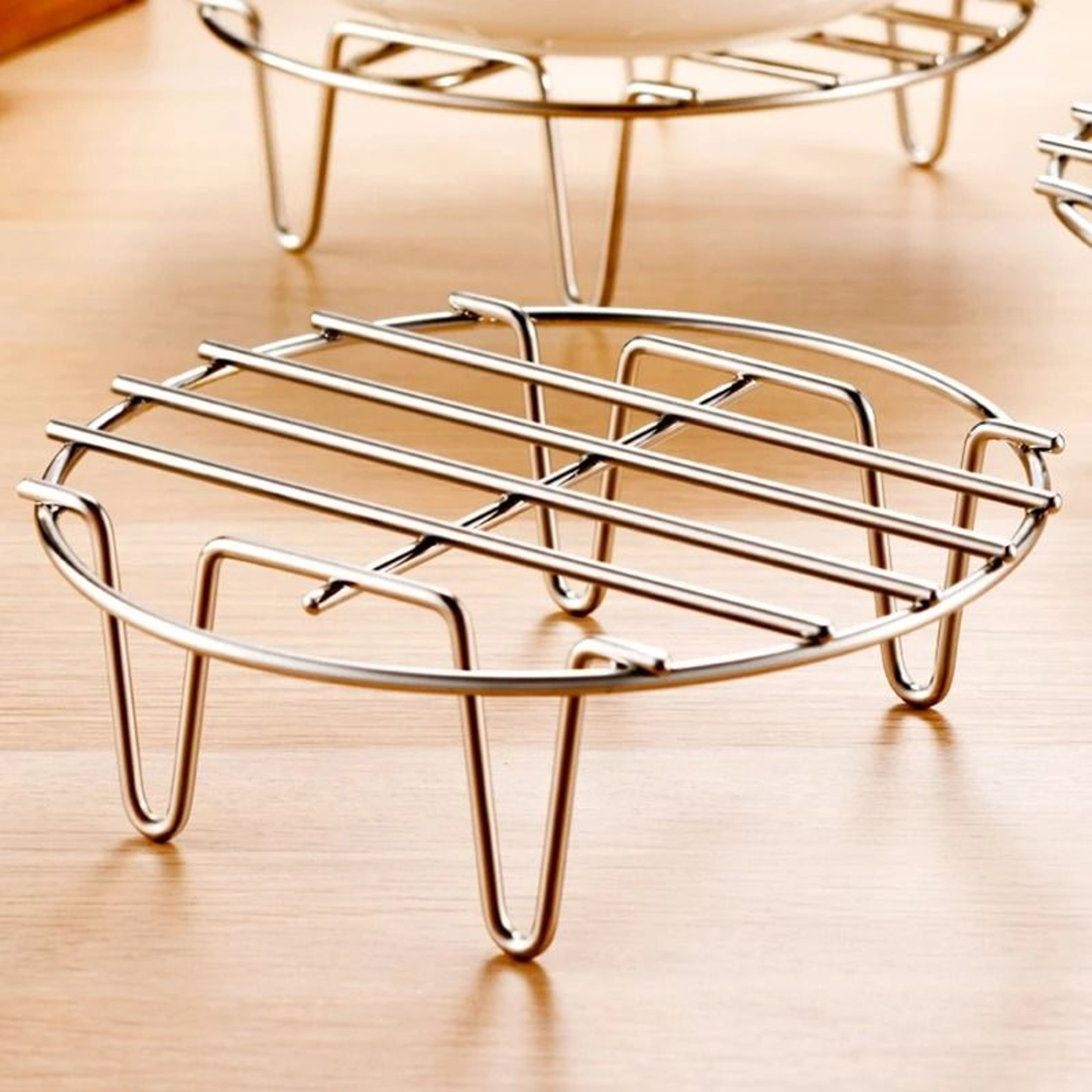 Stainless Steel Steamer Rack For Cooking Baking And Air Fryer Use 0