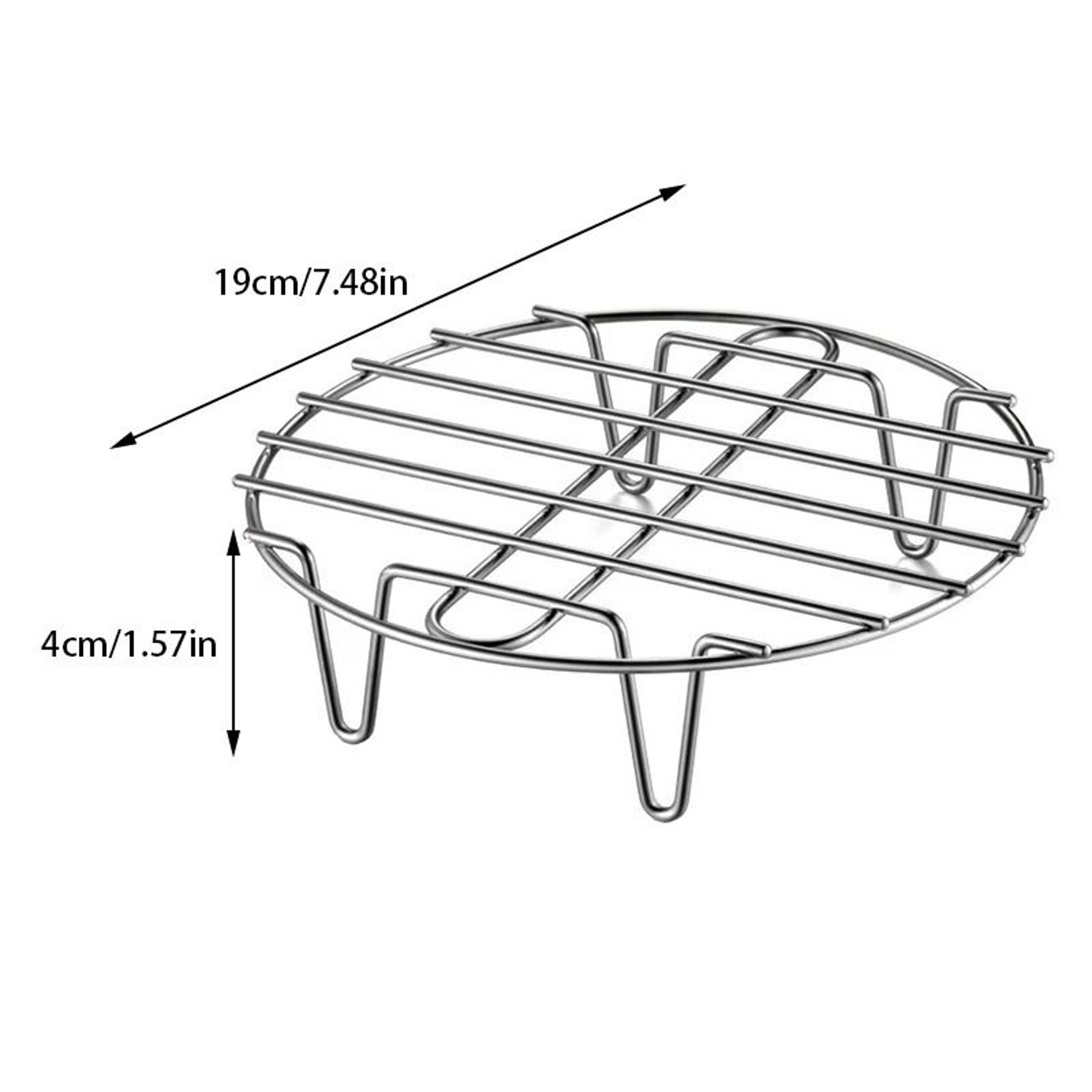 Stainless Steel Steamer Rack For Cooking Baking And Air Fryer Use 5