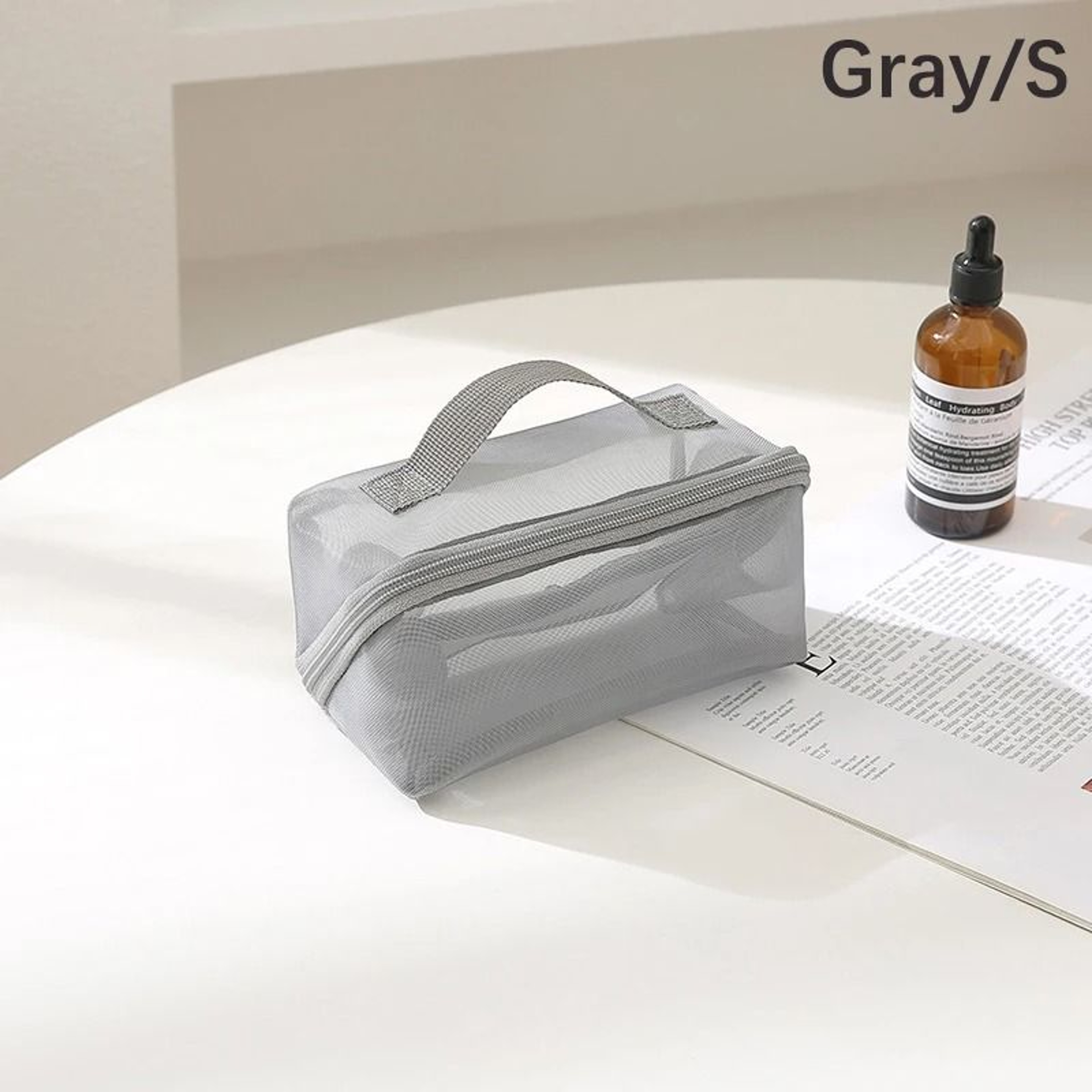 Mesh Clear Cosmetic Bags In Small And Large Sizes For Travel Makeup And Toiletry Organization 9