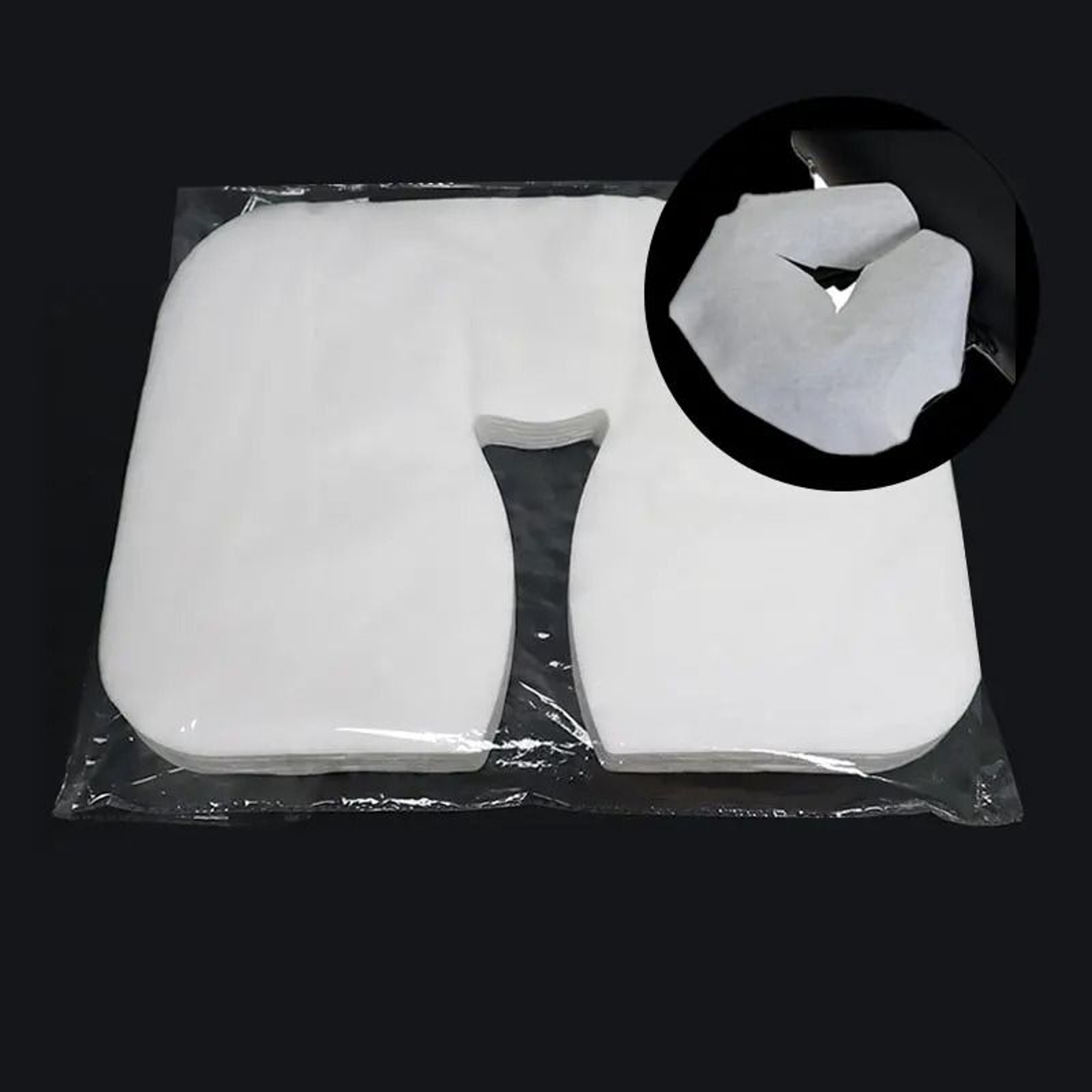 Disposable Non Woven Headrest Pillow Covers For Beauty Spa And Salon Bed Tables 3