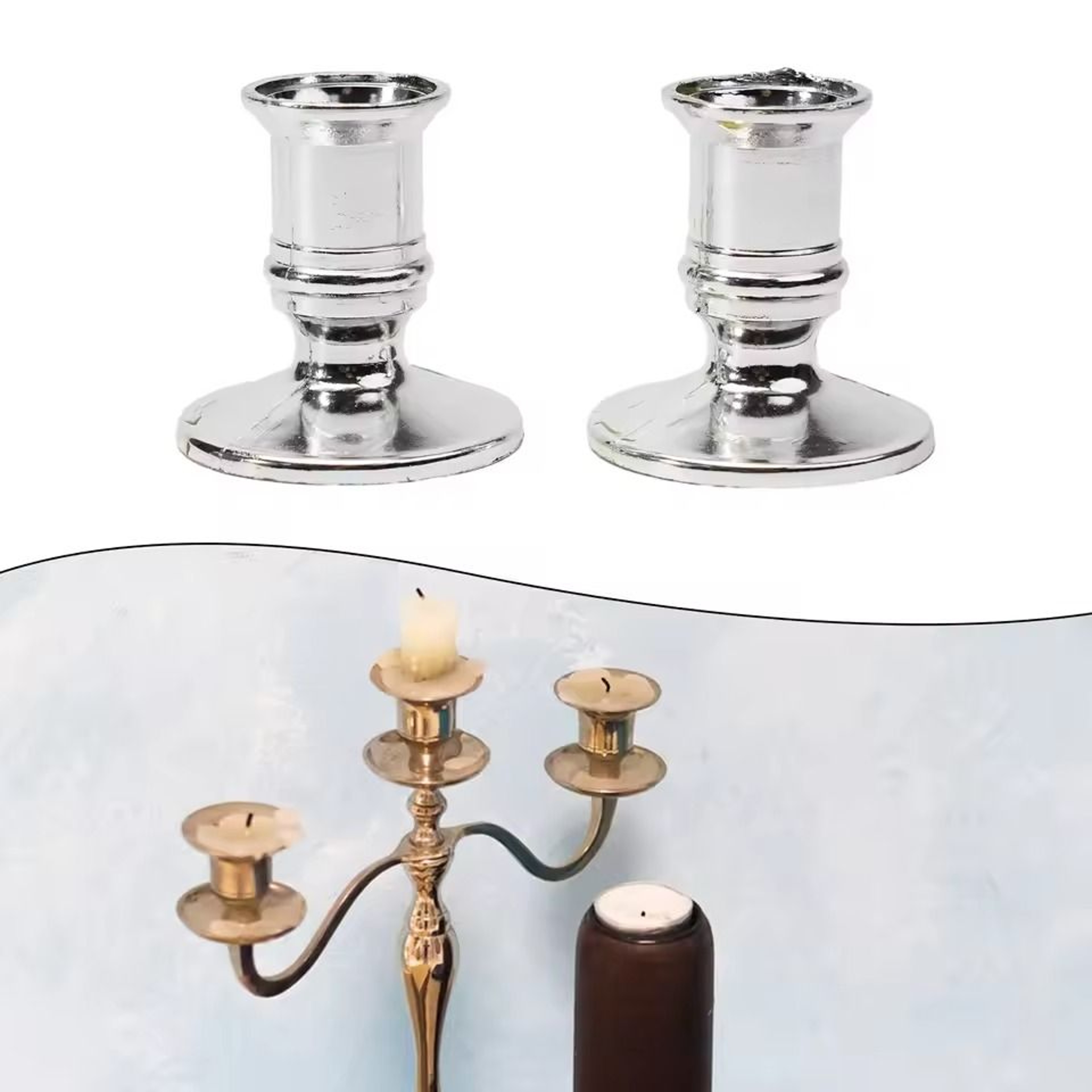 Taper Candle Holders Set For Home Wedding And Party Decorative Candle Display 1