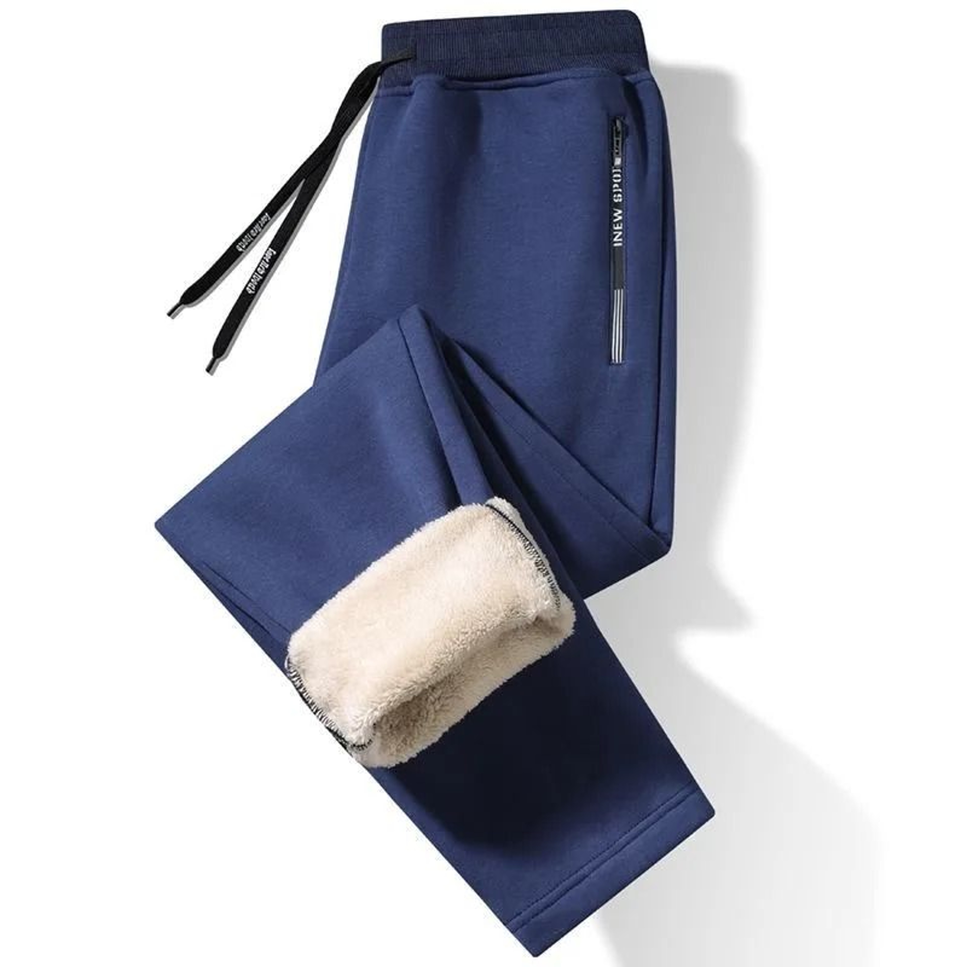 Thick Fleece Warm Mens Casual Loose Sports Pants For Winter Comfort 11