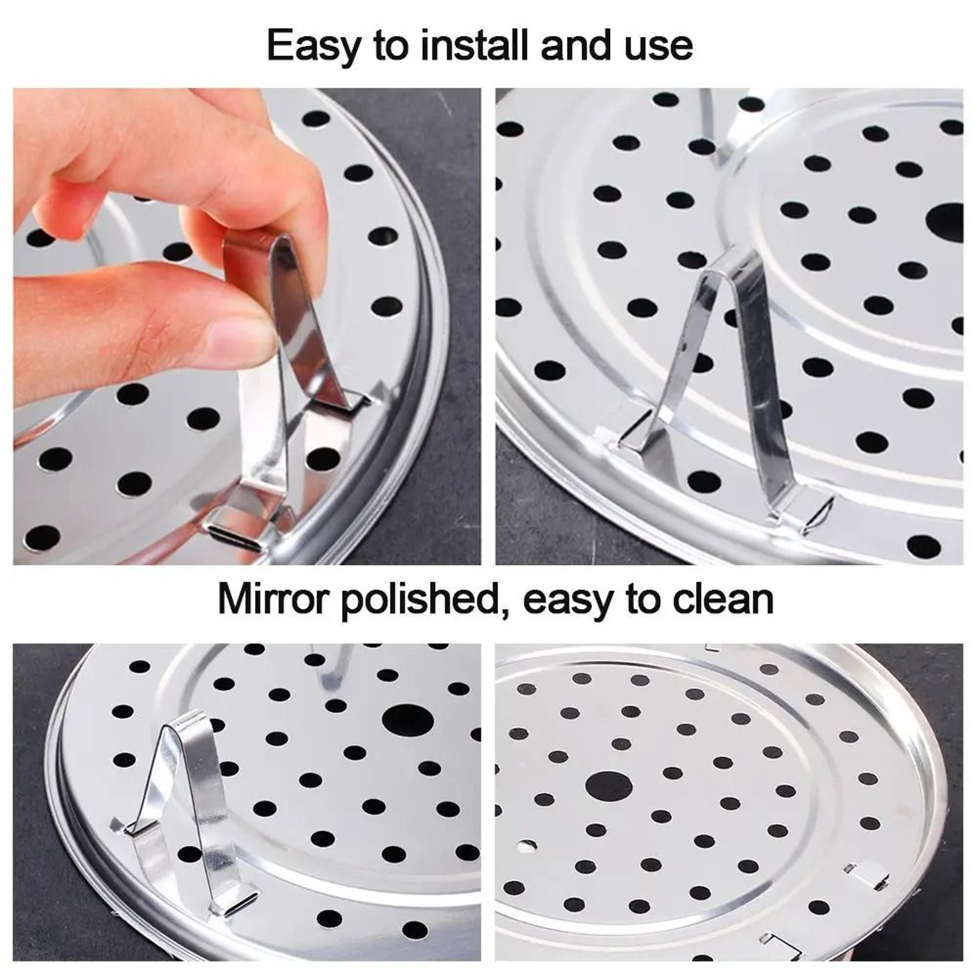 Stainless Steel Steamer Basket And Egg Rack Set For Instant Pot Cooking 1