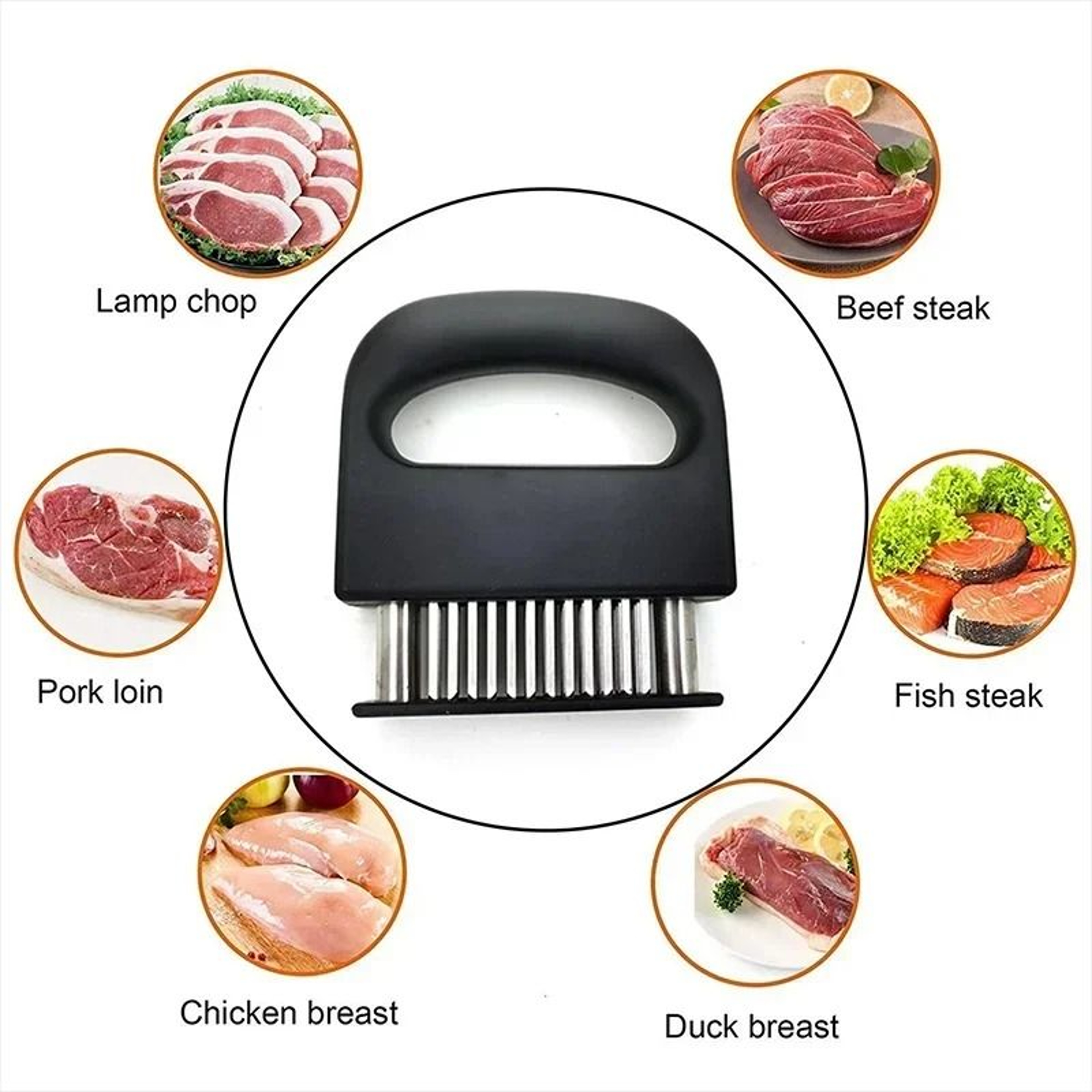 Stainless Steel Blade Meat Tenderizer Tool For Steak And Beef Preparation 1