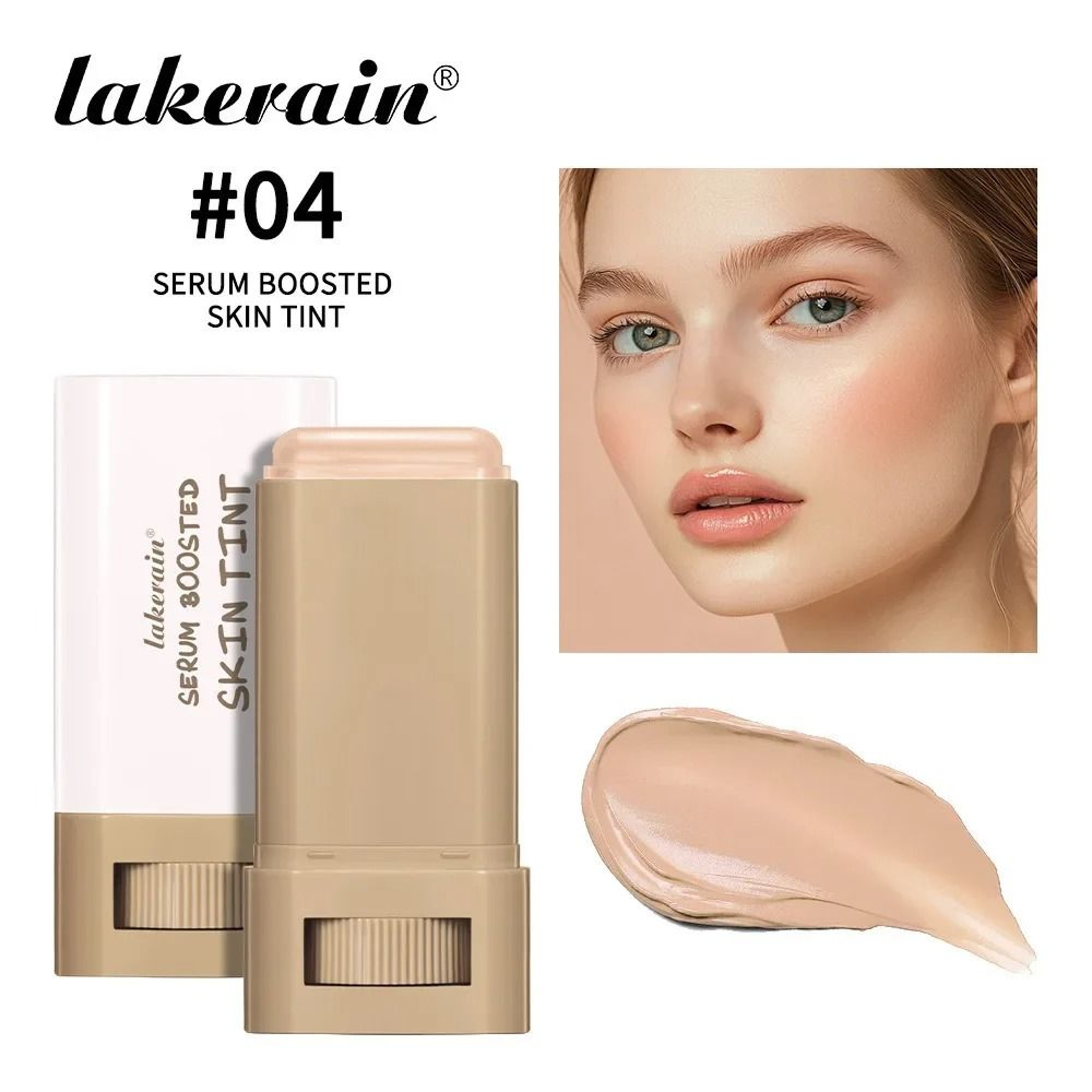 Long Lasting Foundation Makeup Stick With Built In Blending Brush Concealer Coverage 15