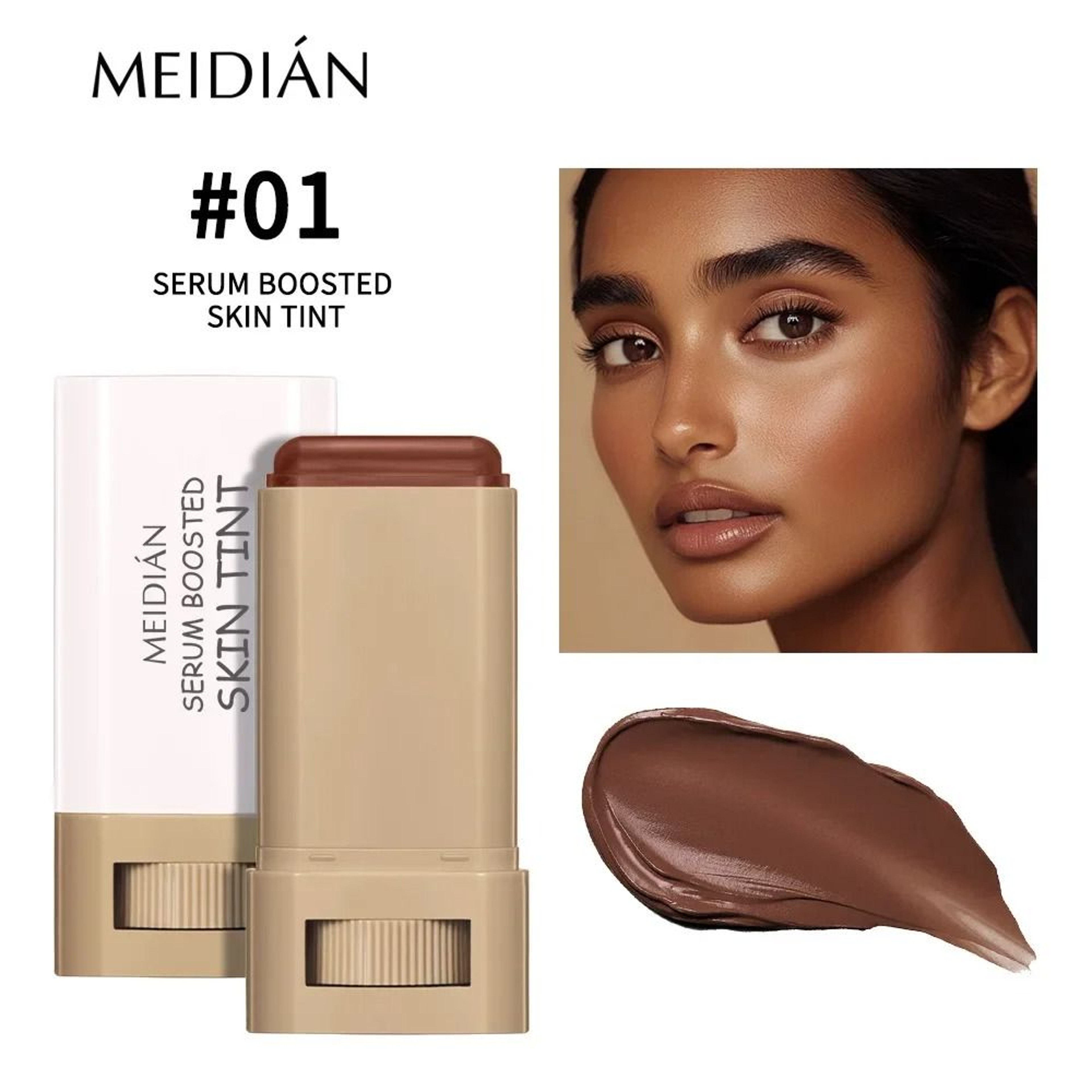 Long Lasting Foundation Makeup Stick With Built In Blending Brush Concealer Coverage 18