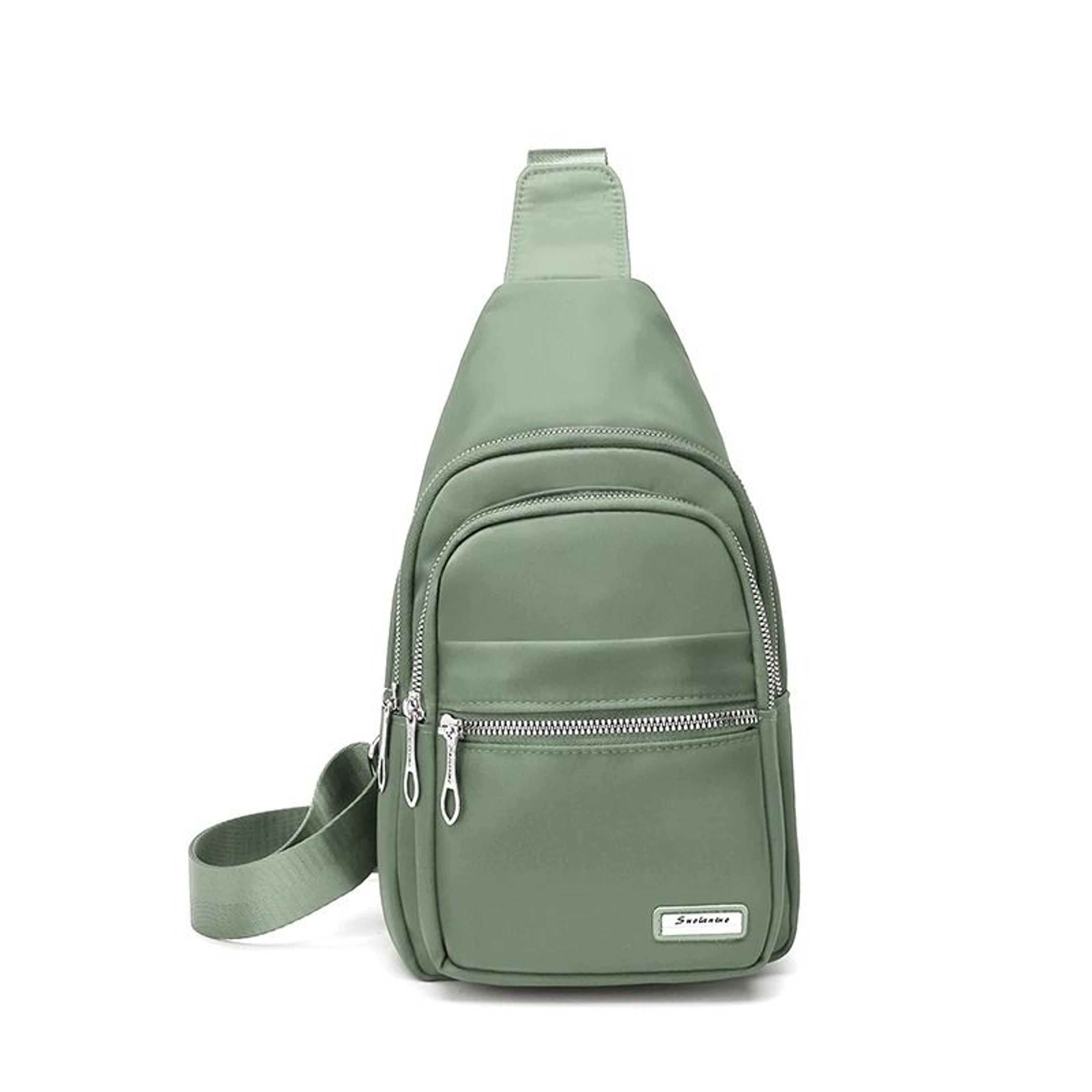 Outdoor Nylon Chest Bag For Women Lightweight Commuting Small Backpack 7
