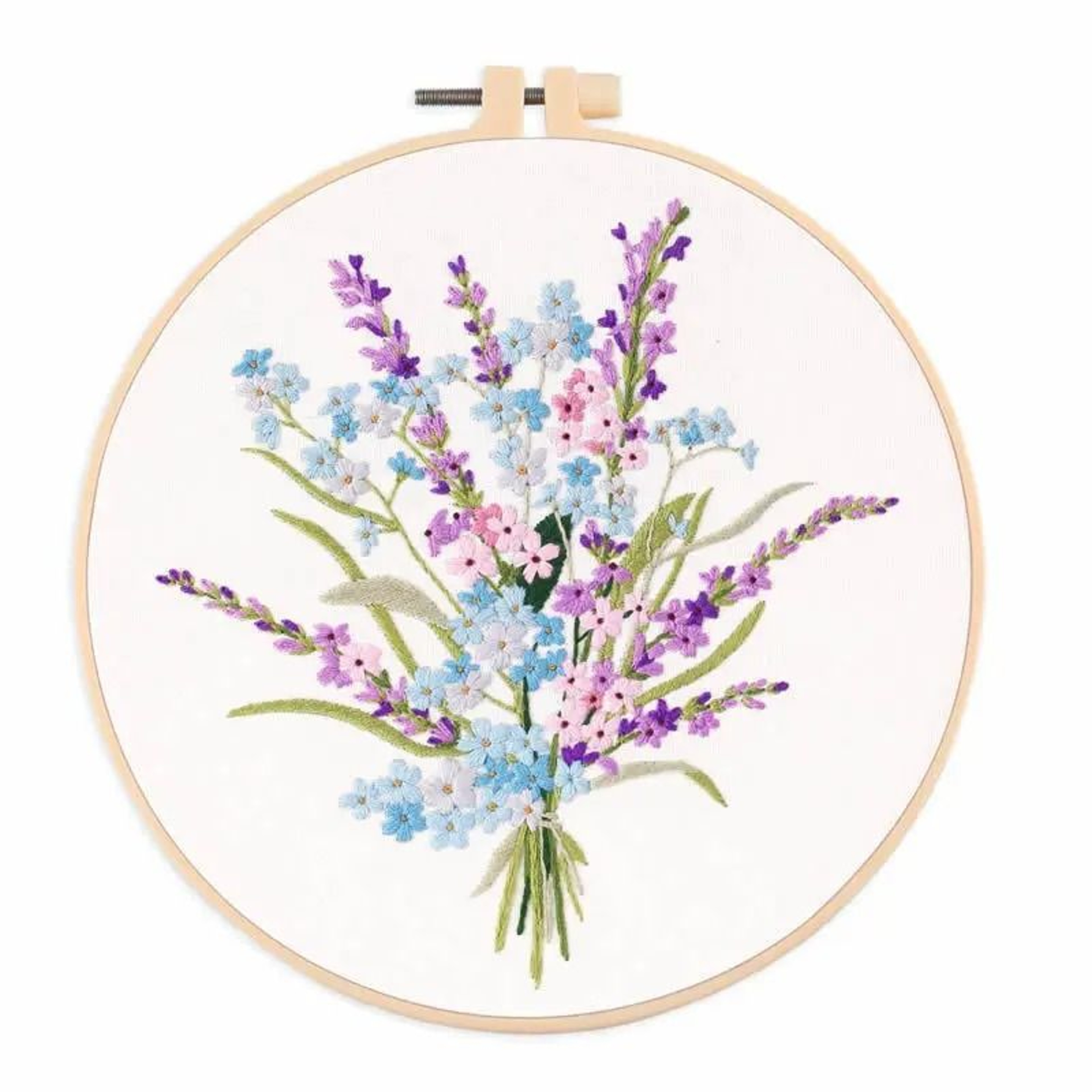 Embroidery Kit For Beginners Fabric Cross Stitch Kits For Adults DIY Embroidery Starter Kit With Fl 7