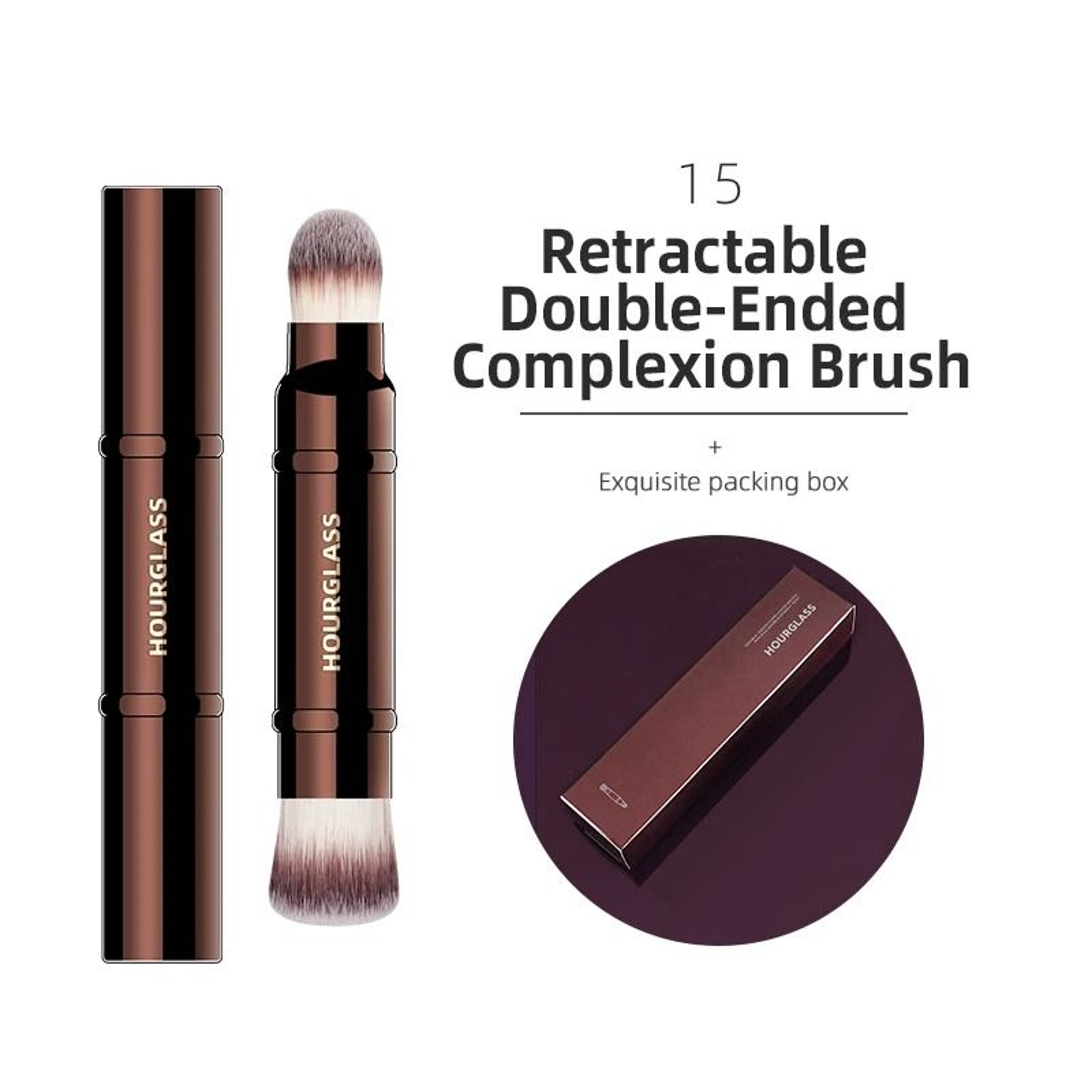 Hourglass Makeup Brush For Powder Foundation Concealer Blush Bronzer Eyeshadow 20