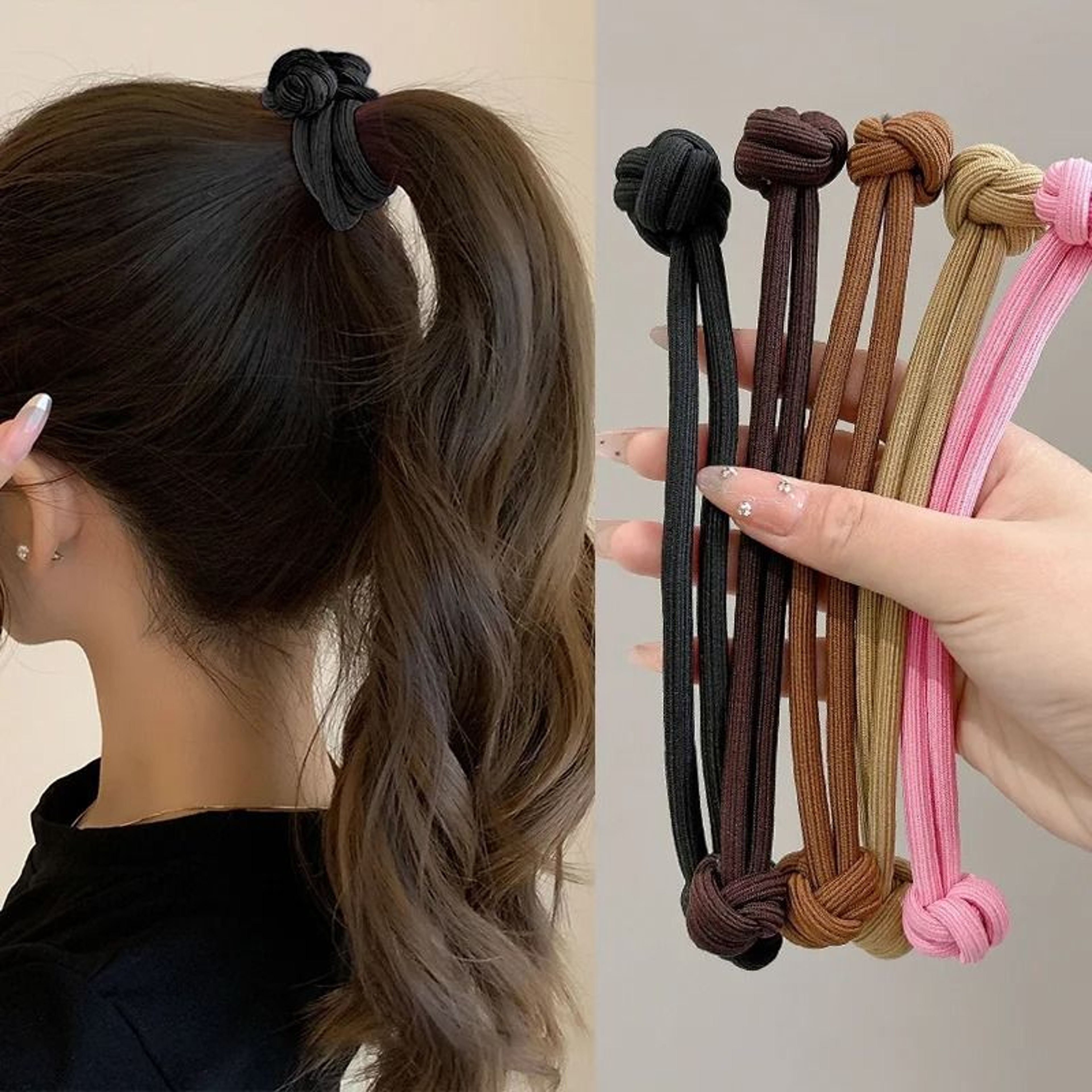 Simplicity Stretch Rubber Hair Ties For Women High Elasticity Fashion Girl Head Rope Scrunchie Hair 0