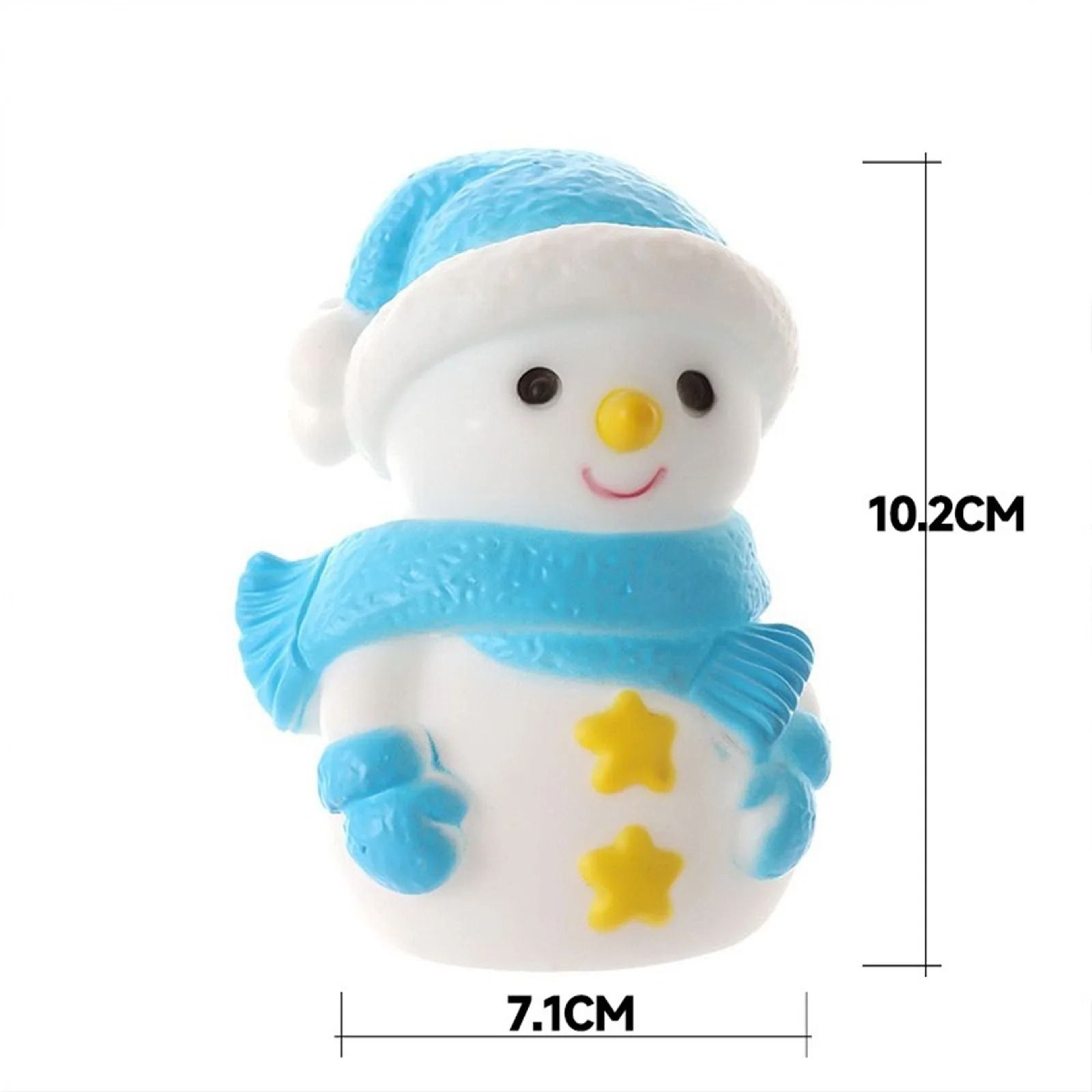 Cute Snowman Silicone Light Soft Night Light LED Bedside Lamp Ambient Light For Bedroom Christmas G 5