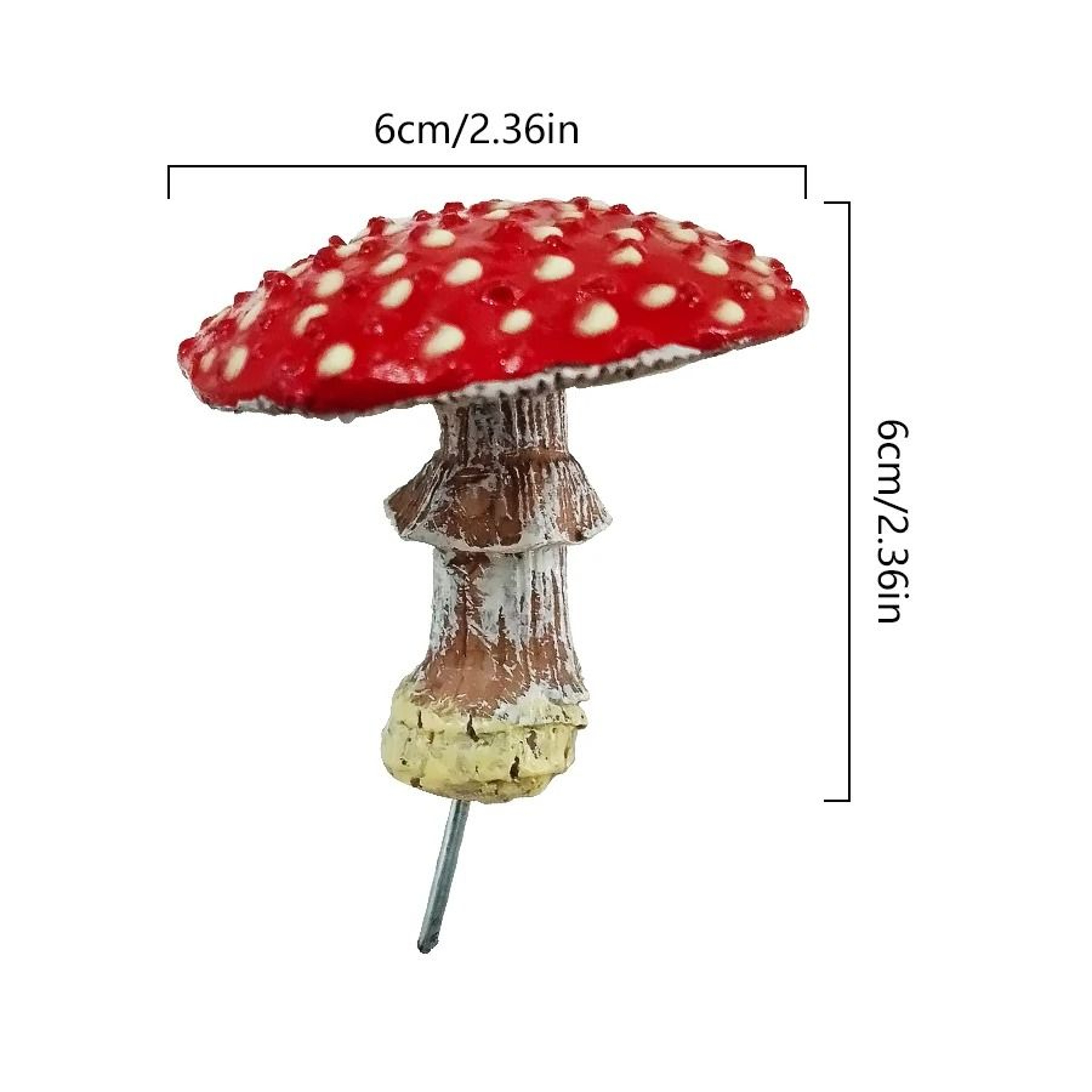 Glow In The Dark Mini Mushroom Resin Ornament For Fairy Garden Dollhouse Decor 4