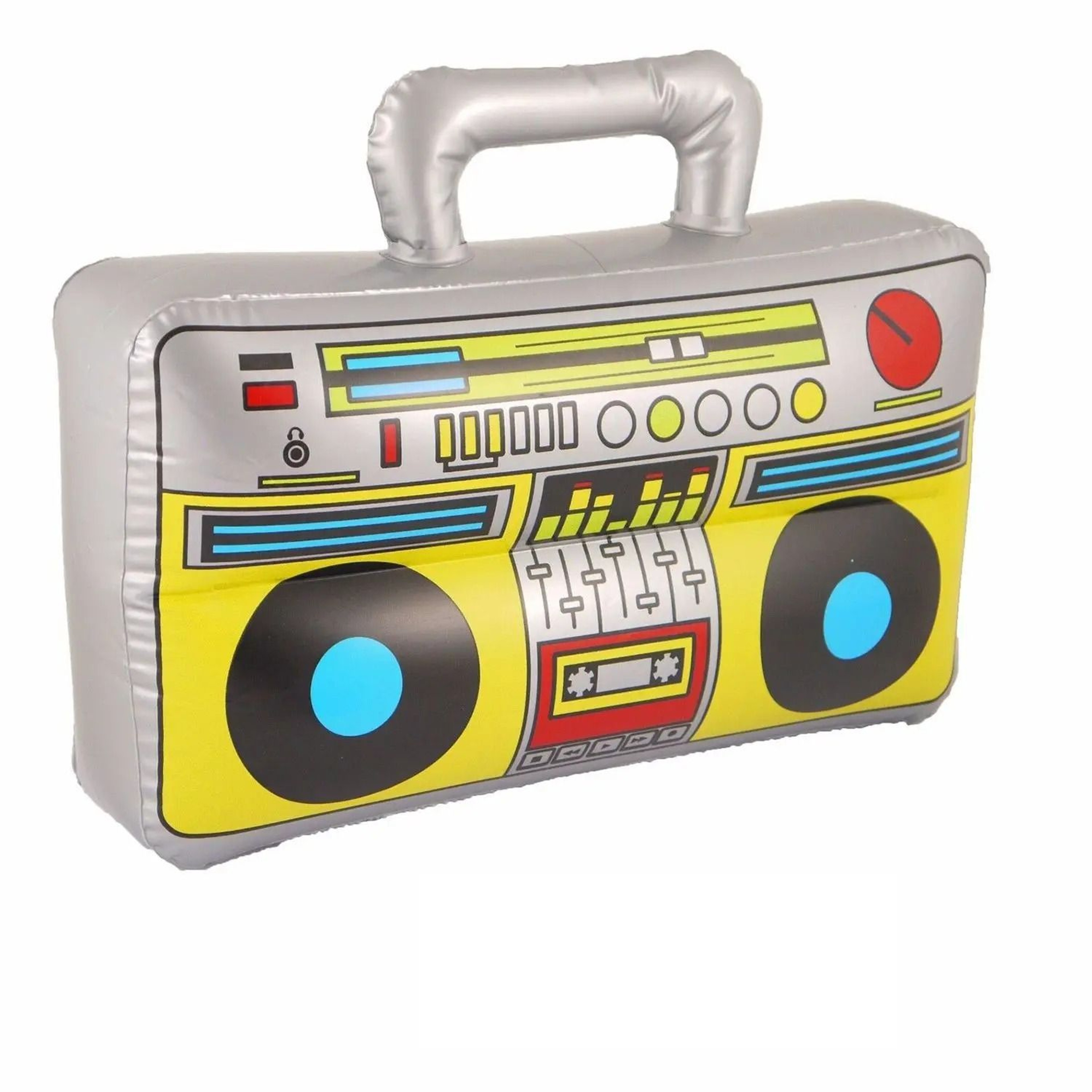 Inflatable Boombox And Microphone Set 80s 90s Theme Disco Party Props 0
