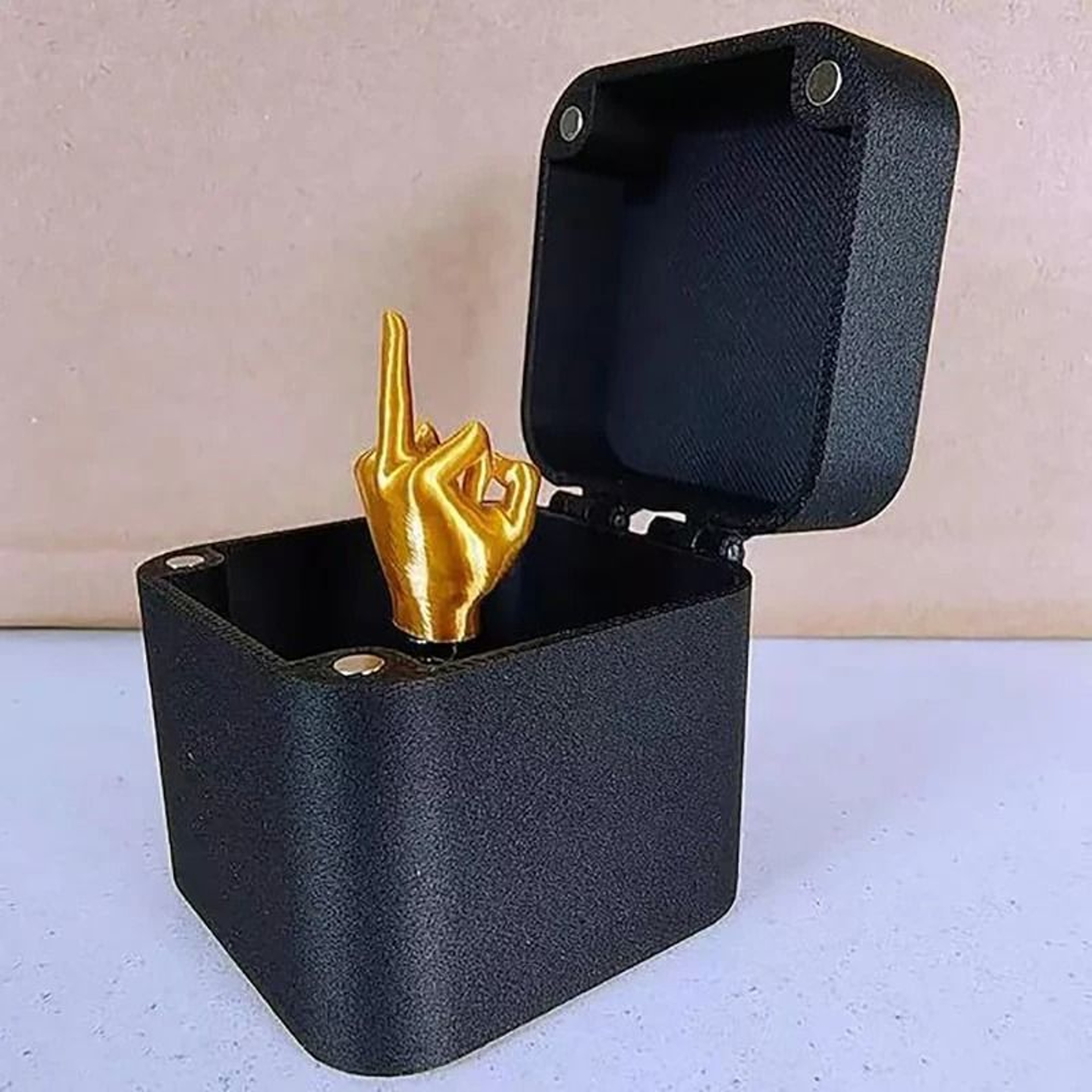 Middle Finger Prank Box Funny Desk Decoration Gift For Home Or Office 4