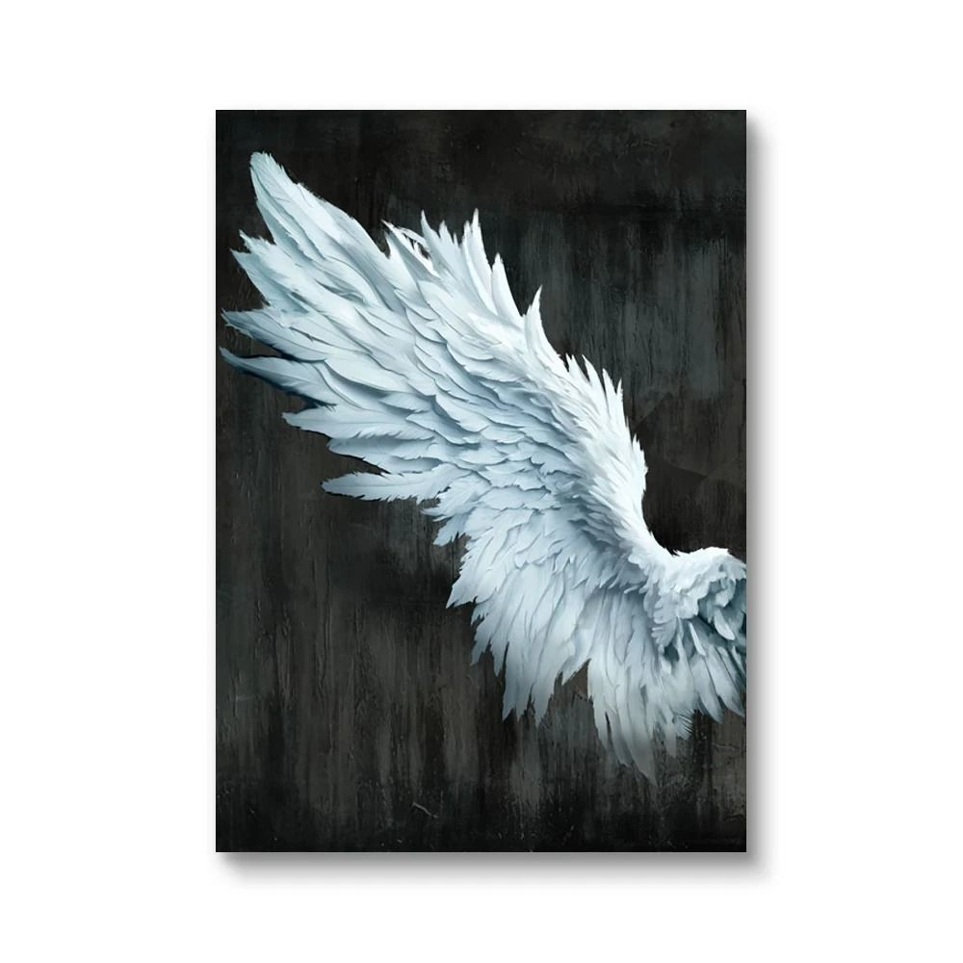 Black White Angel Wings Posters Canvas Abstract Wall Decoration 8