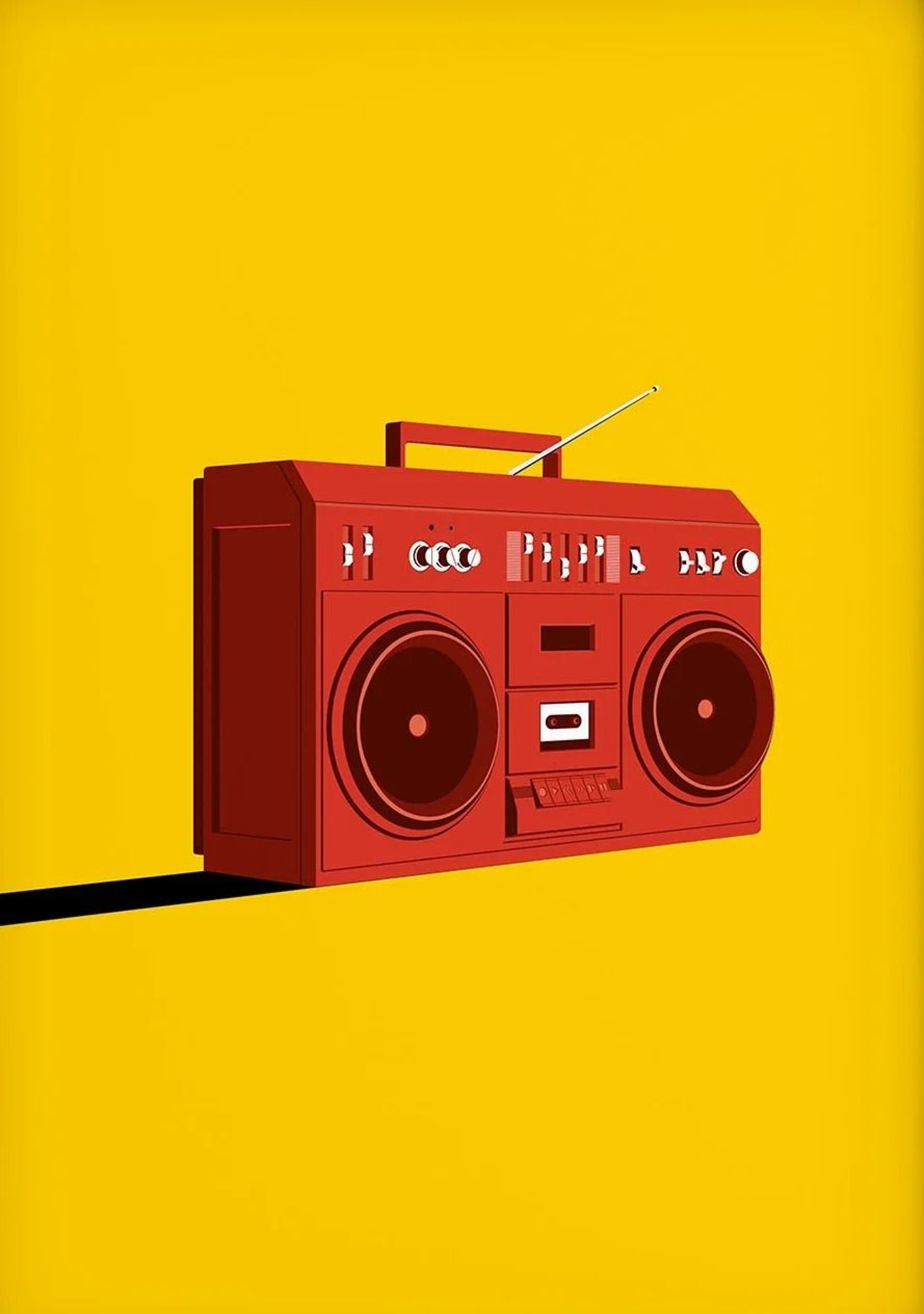 Pop Art Retro 80s Cassette Tape Music Canvas Vintage Wall Decoration 7