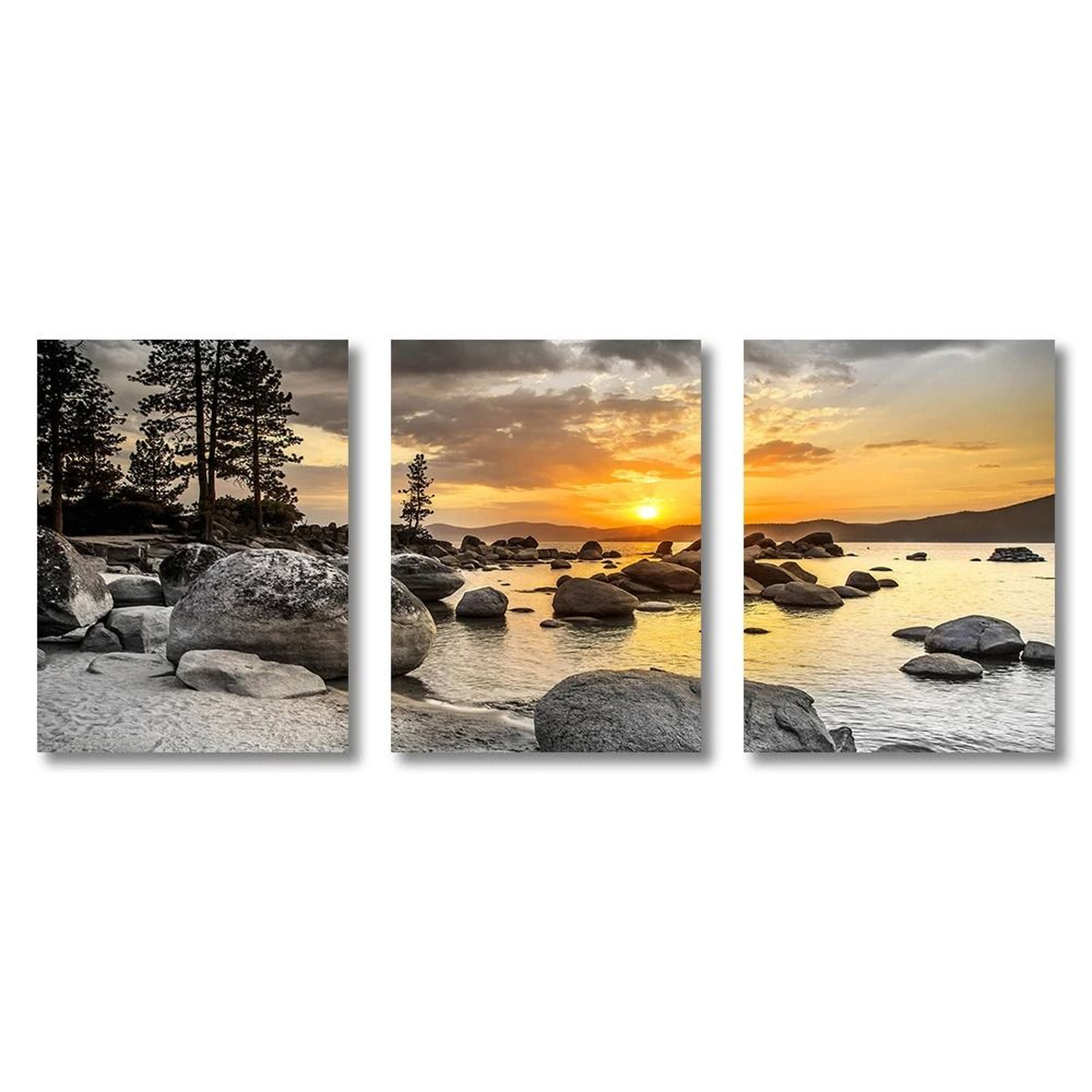 Sunset Sea Beach Natural Landscape Canvas Wall Art Home Decoration 5