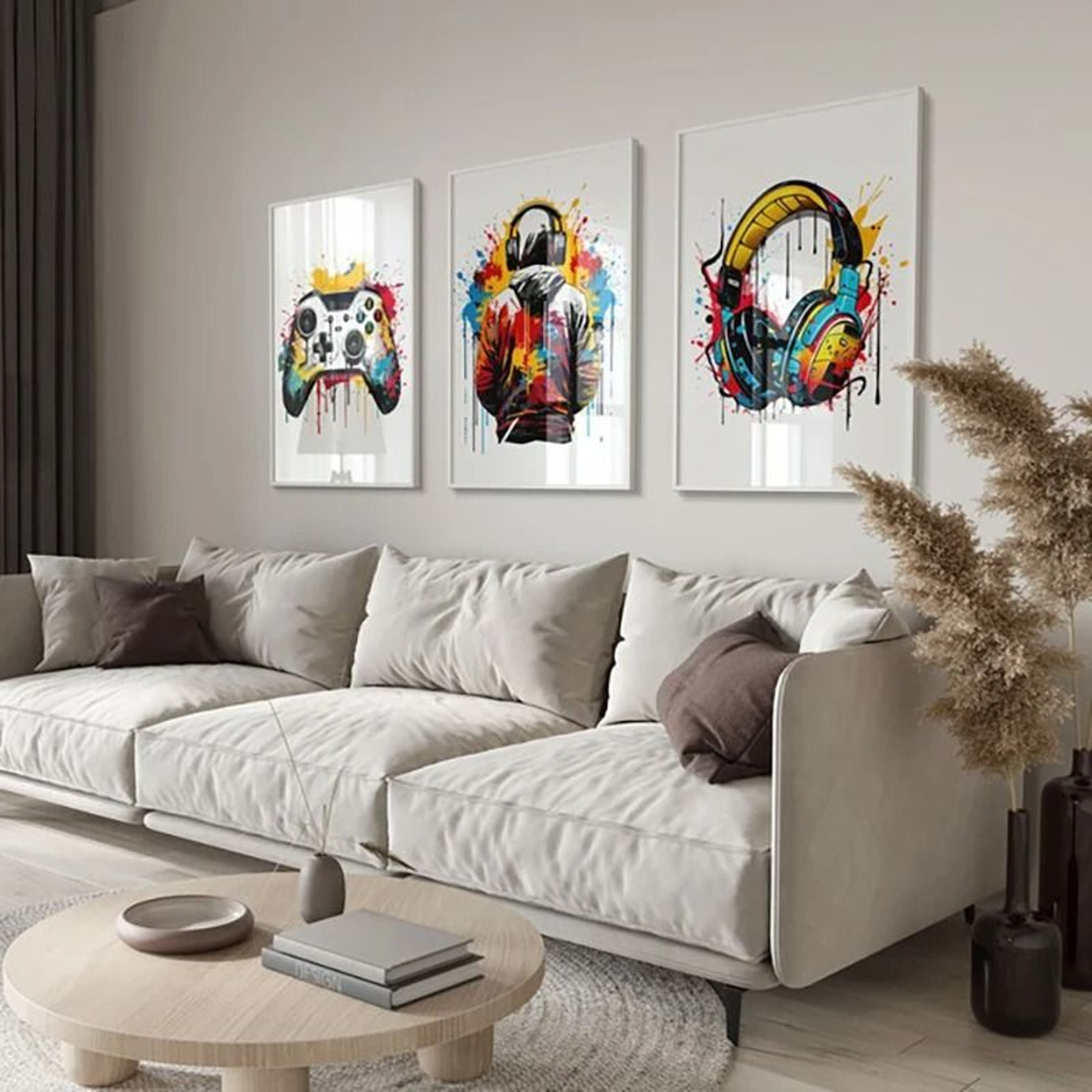 Set Of 3 Gaming Prints Poster Gamer Decor Wall Art 2