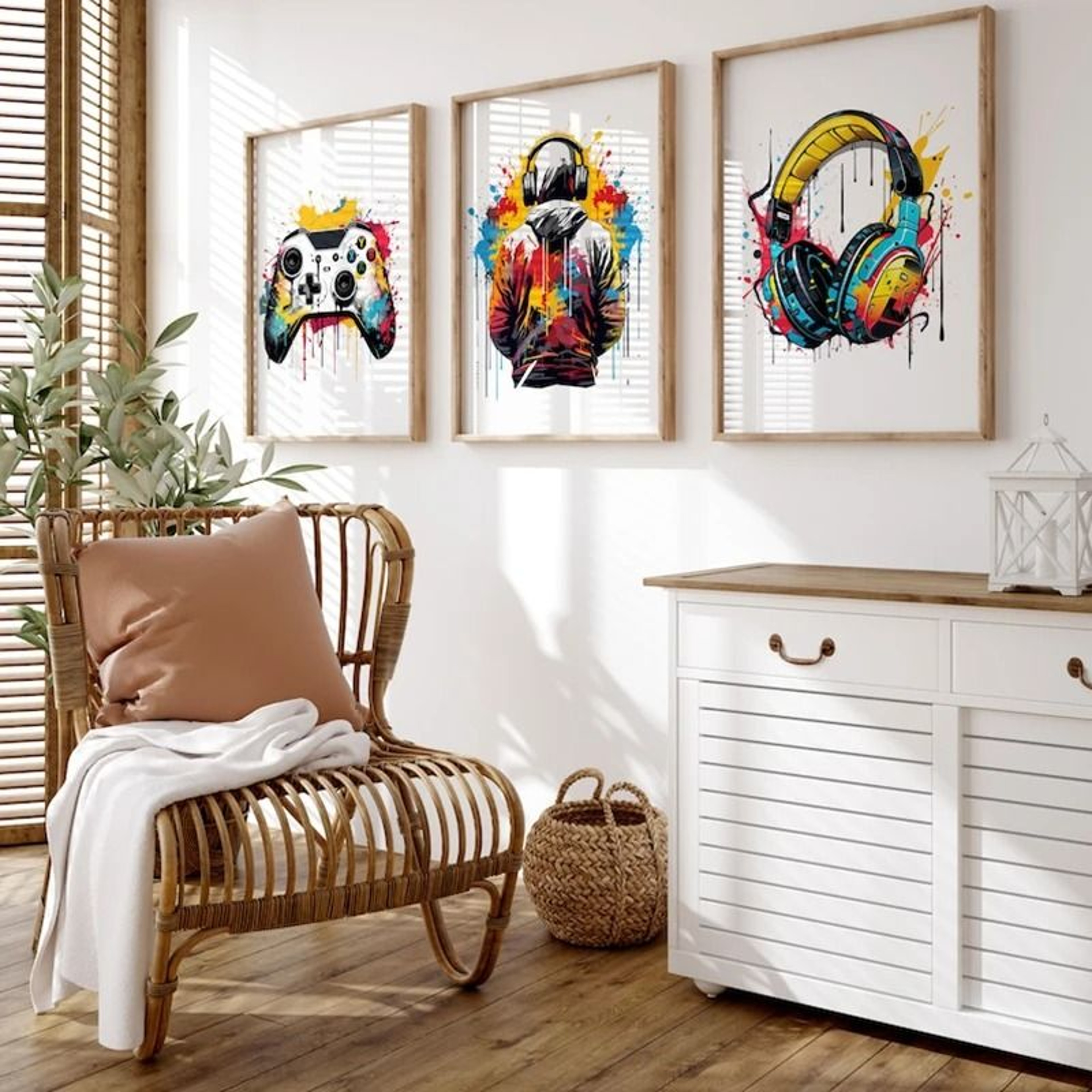 Set Of 3 Gaming Prints Poster Gamer Decor Wall Art 3