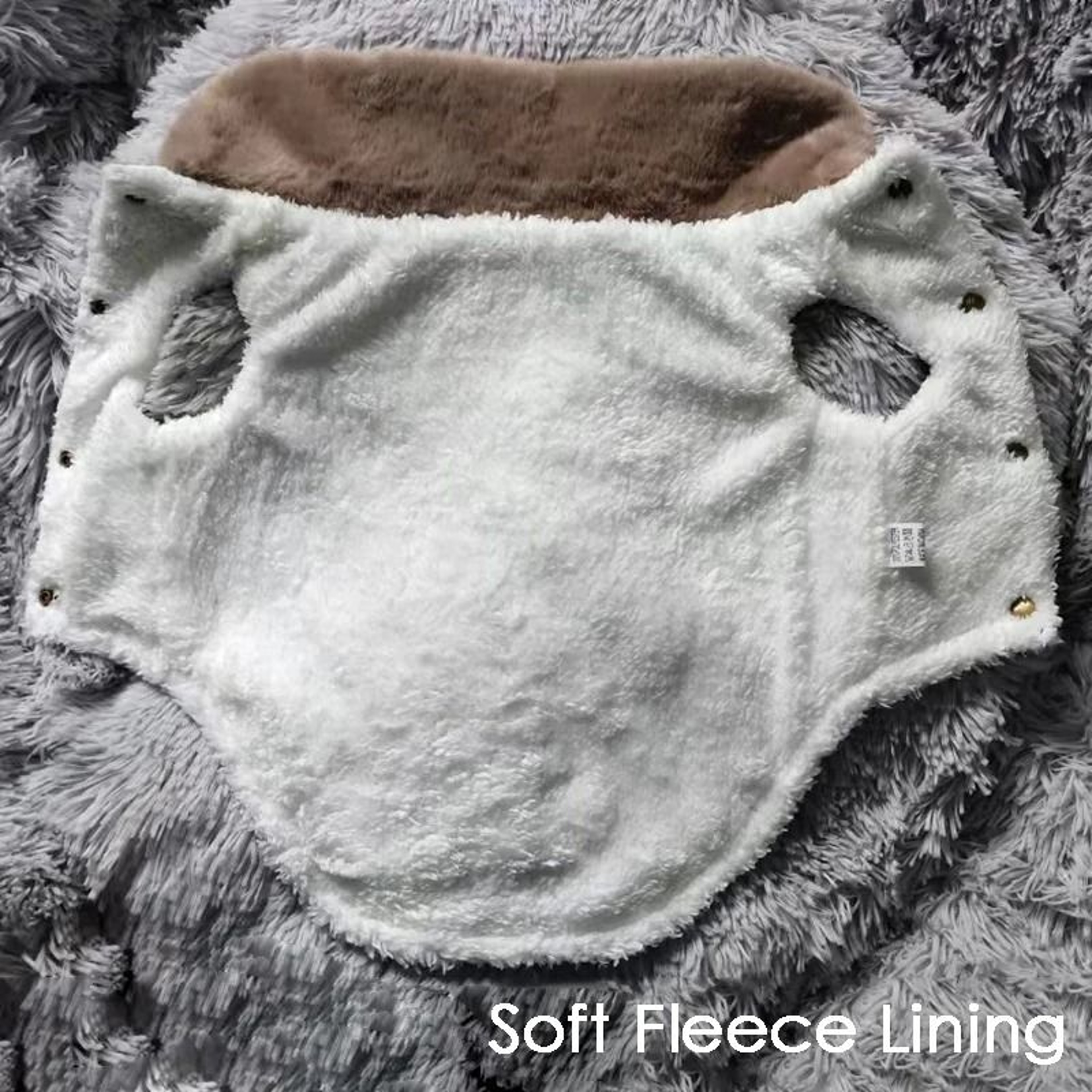Waterproof Fur Collar Dog Jacket Winter Warm Fleece Pet Vest 4