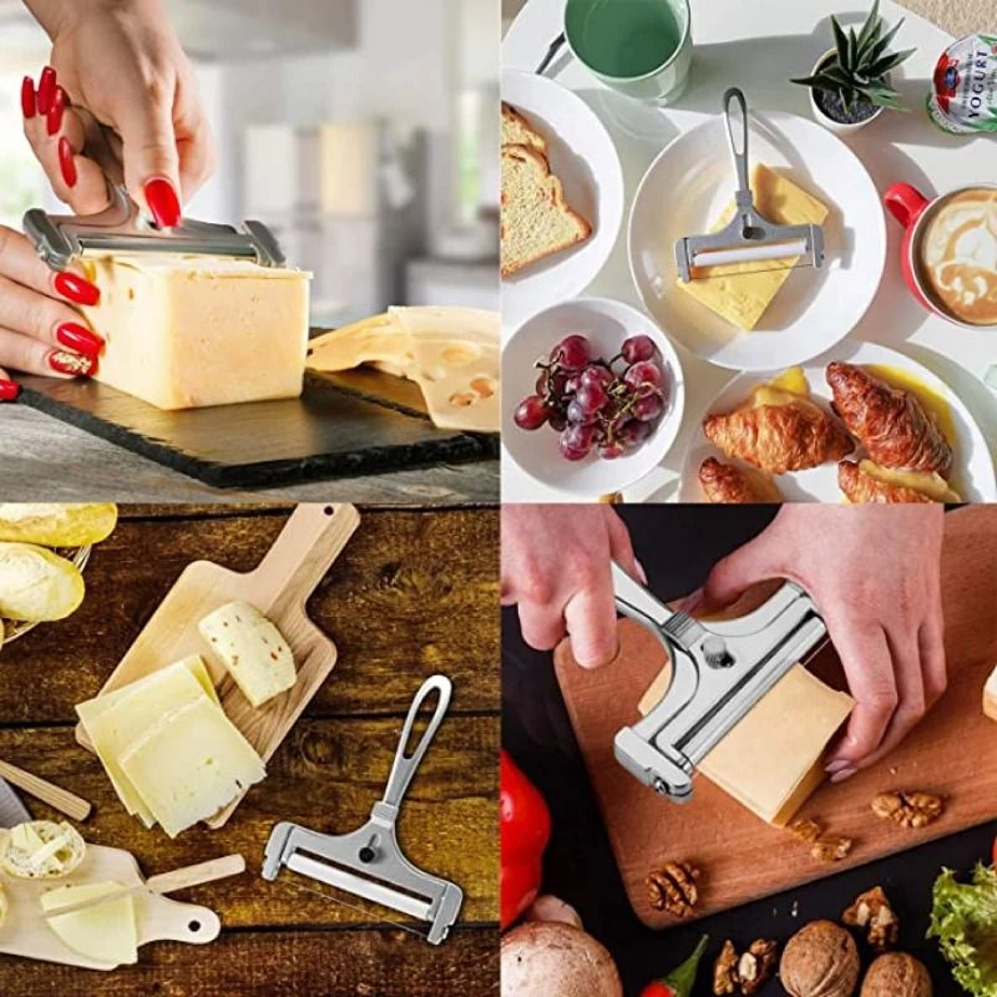 Adjustable Cheese Slicer With Wire For Cutting Soft And Semi Hard Cheeses 5