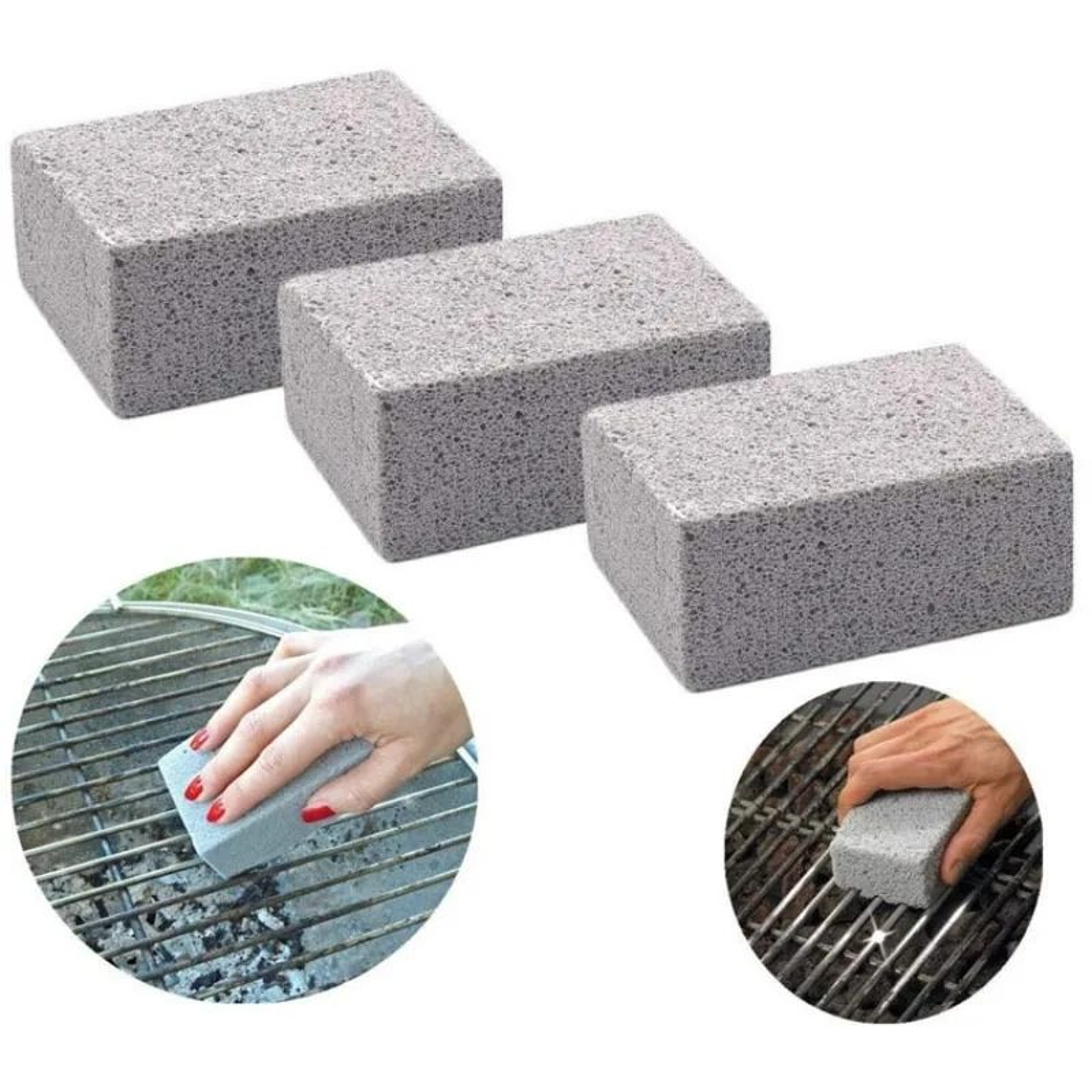 BBQ Grill Cleaning Brush Brick For Outdoor Barbecue Grates And Racks 1