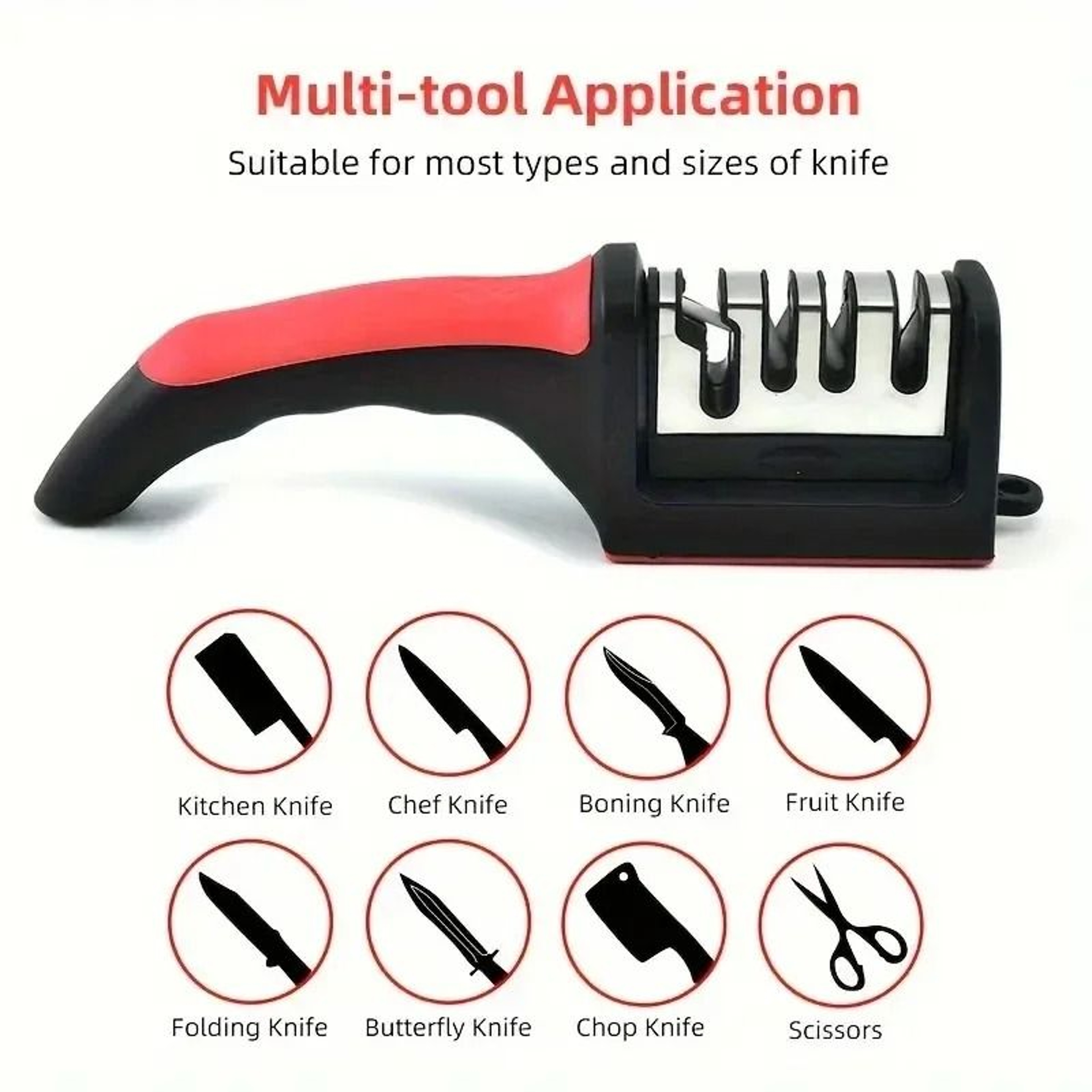 Three Stage Knife Sharpener For Kitchen Knives And Cutting Tools 4
