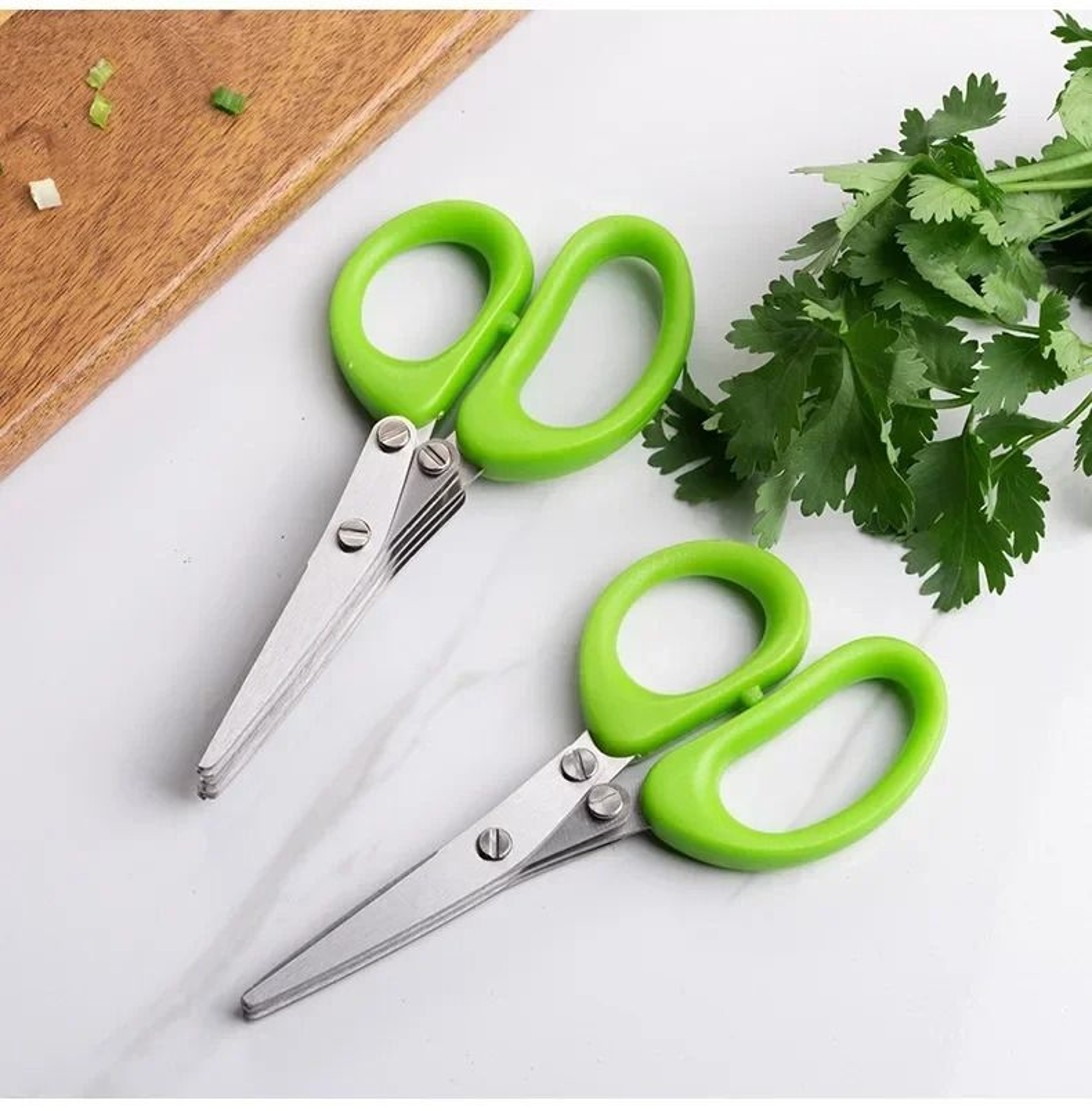 Stainless Steel Multi Layer Kitchen Scissors For Herb And Vegetable Cutting 5