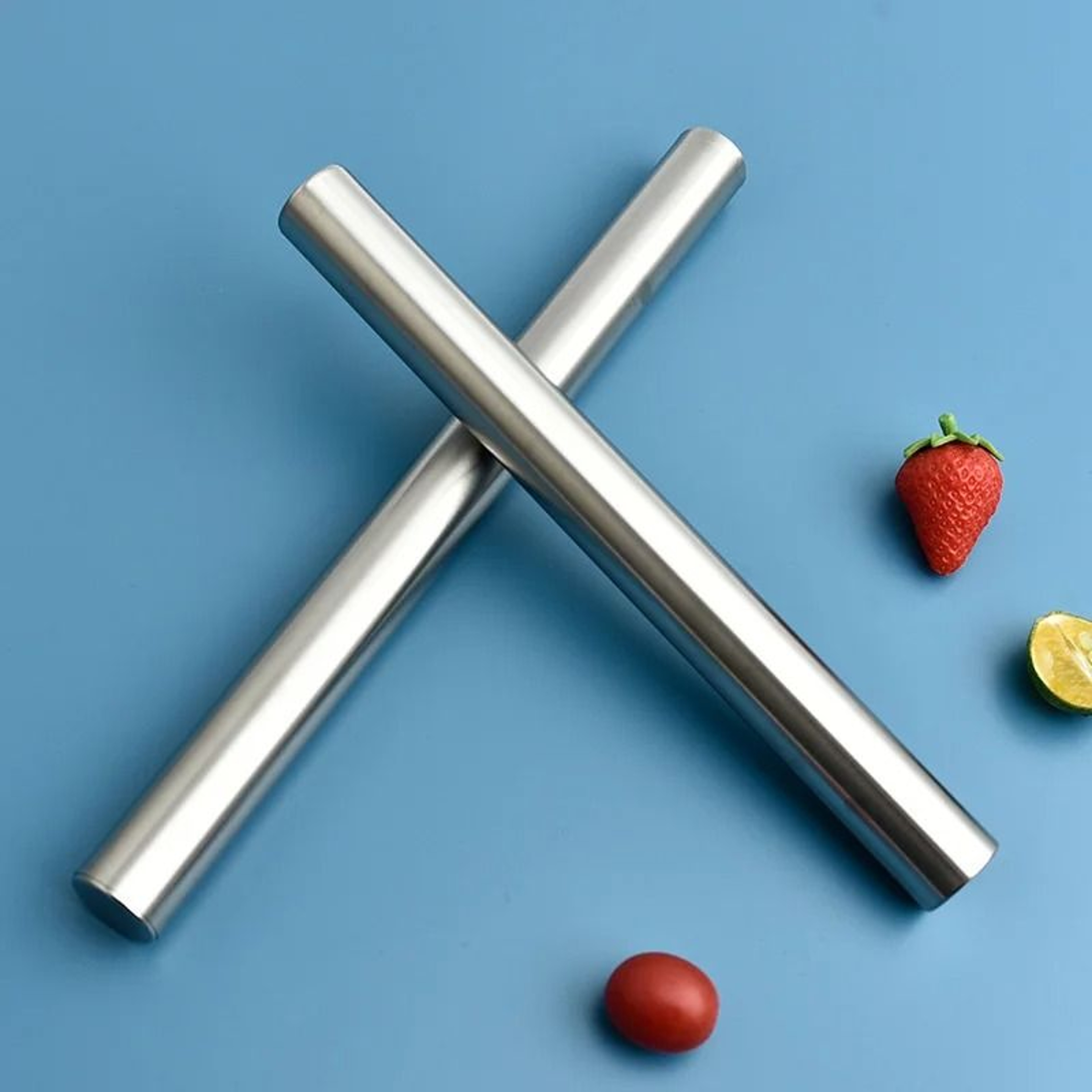 Stainless Steel Non Stick Rolling Pin For Dough Pizza And Pastry Preparation 1