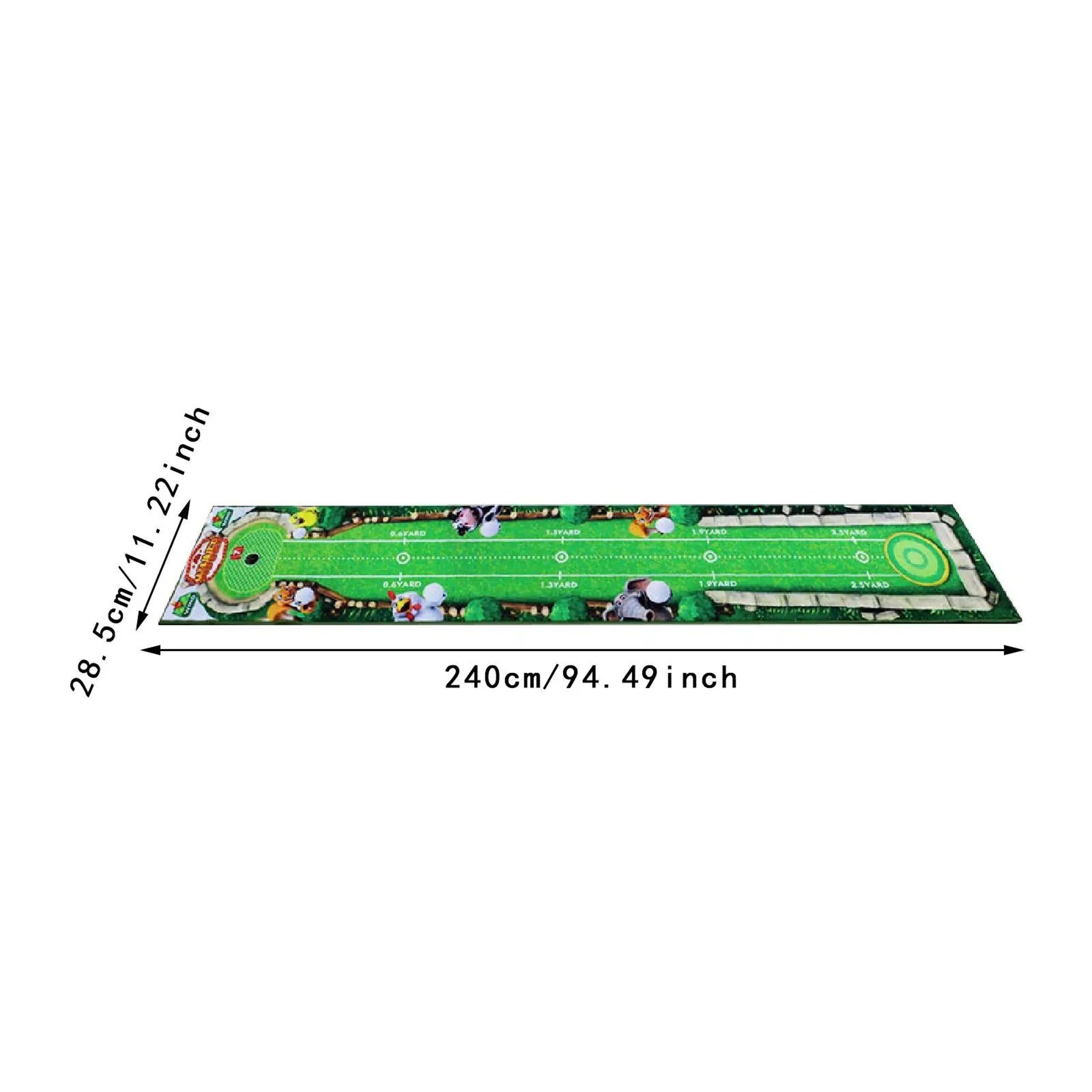 Golf Putting Mat Portable Training Aid For Home Park And Lawn 7