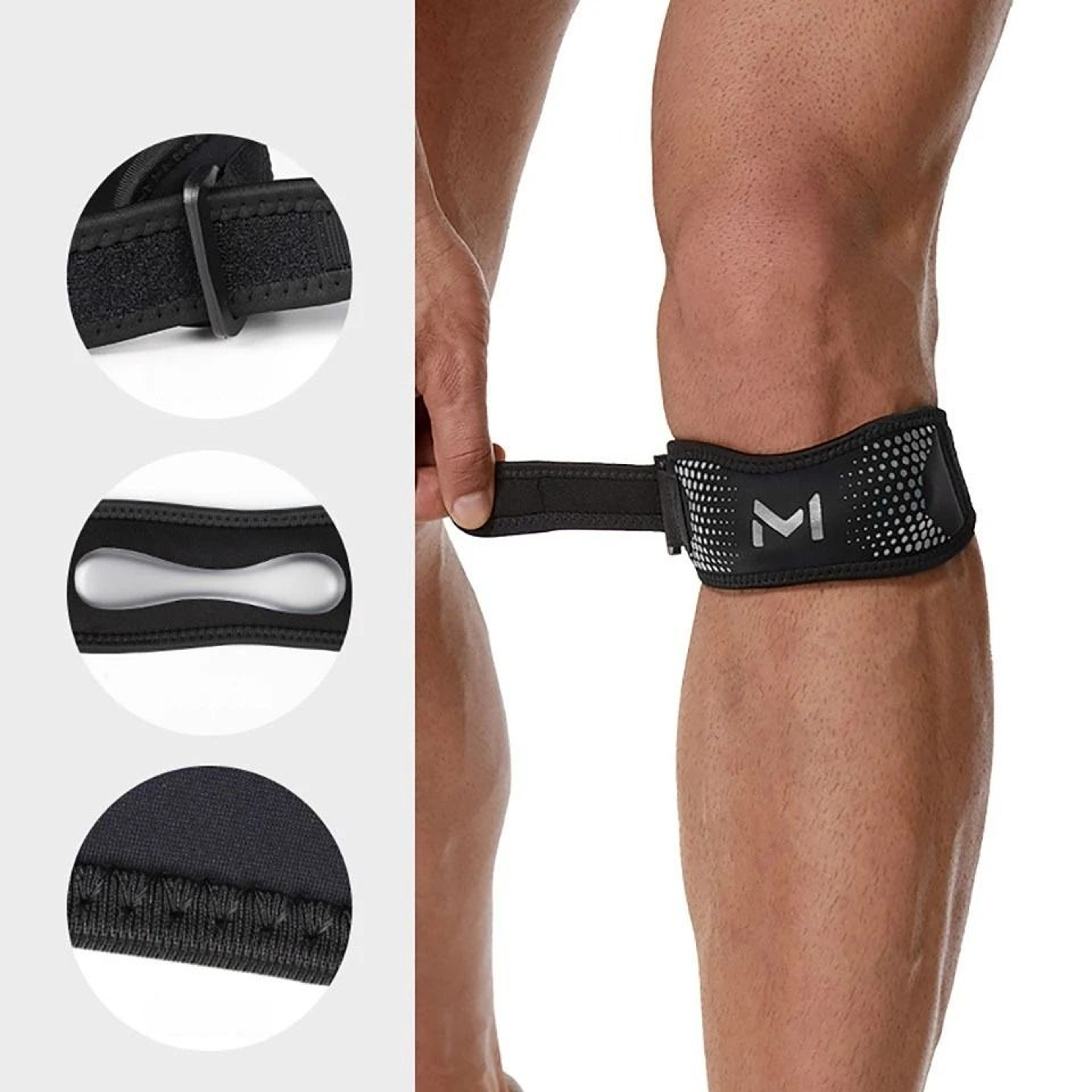 Adjustable Patella Knee Strap Patellar Tendon Support Band For Running Basketball And Fitness 7