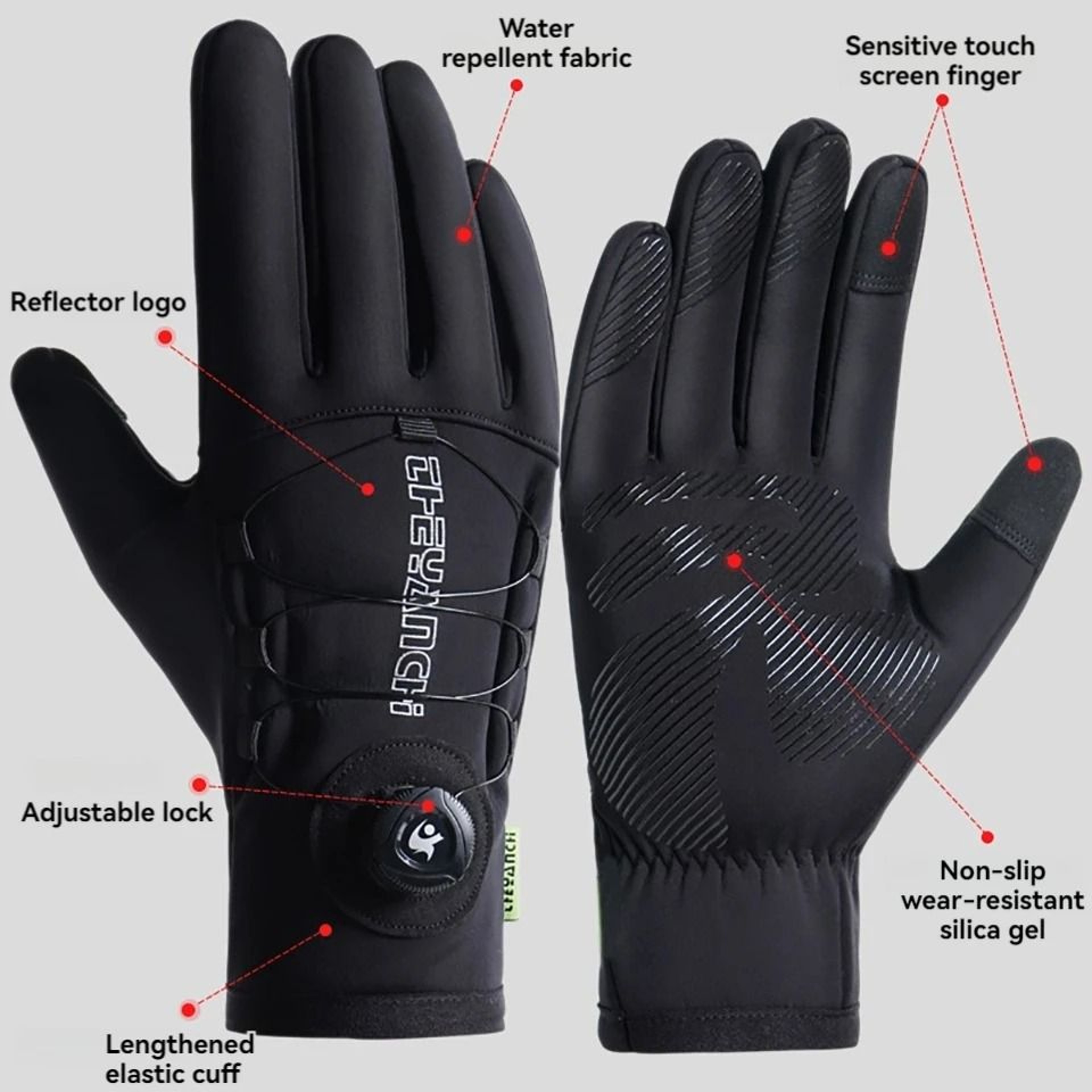Winter Warm Touchscreen Cycling Gloves 3