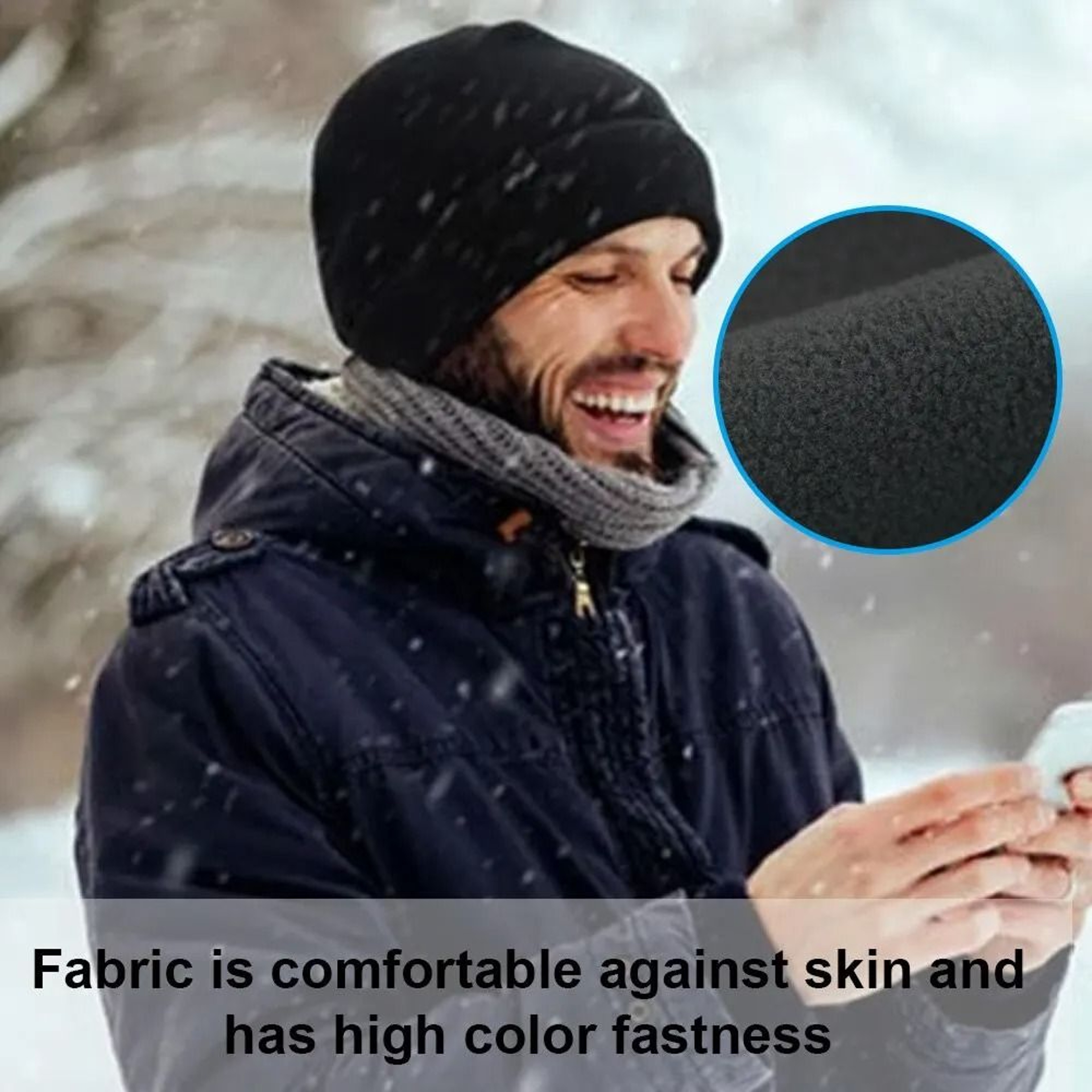 Winter Soft Fleece Beanie Hat 1