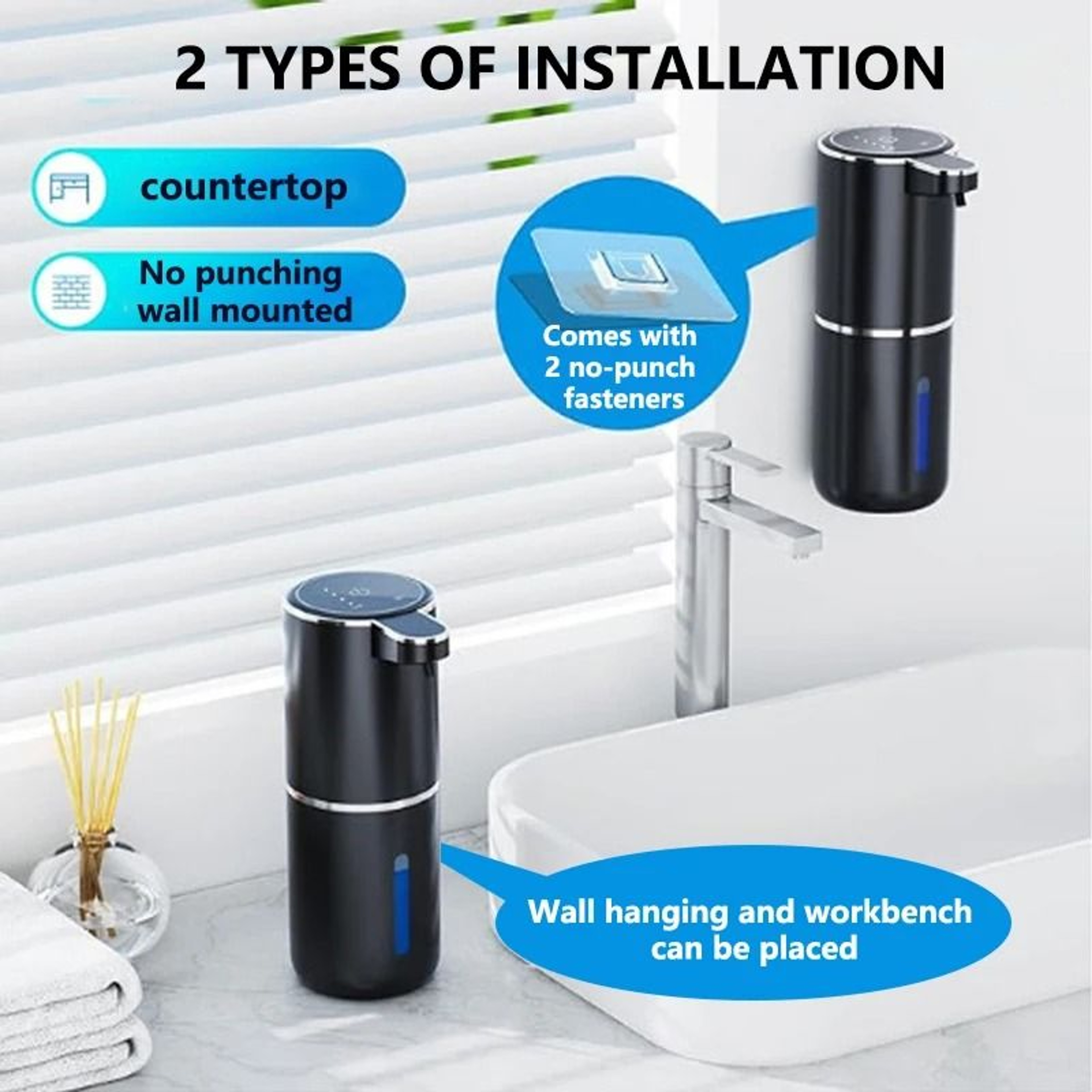 Touchless Sensor Soap Dispenser With Foam And Liquid Modes For Bathroom And Kitchen 4