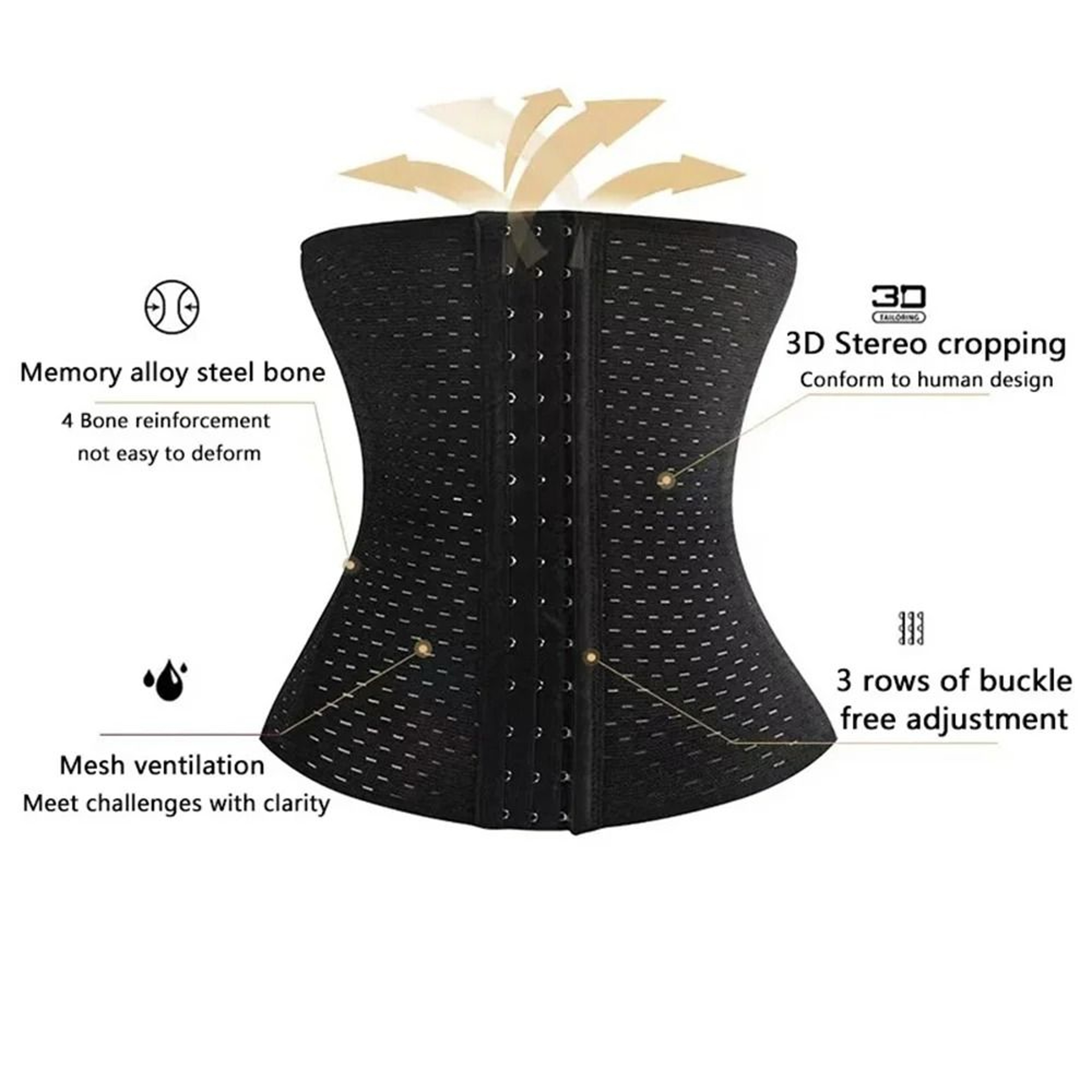 Womens Tummy Slimming Body Shapewear Belly Band Postpartum Waist Corset 1