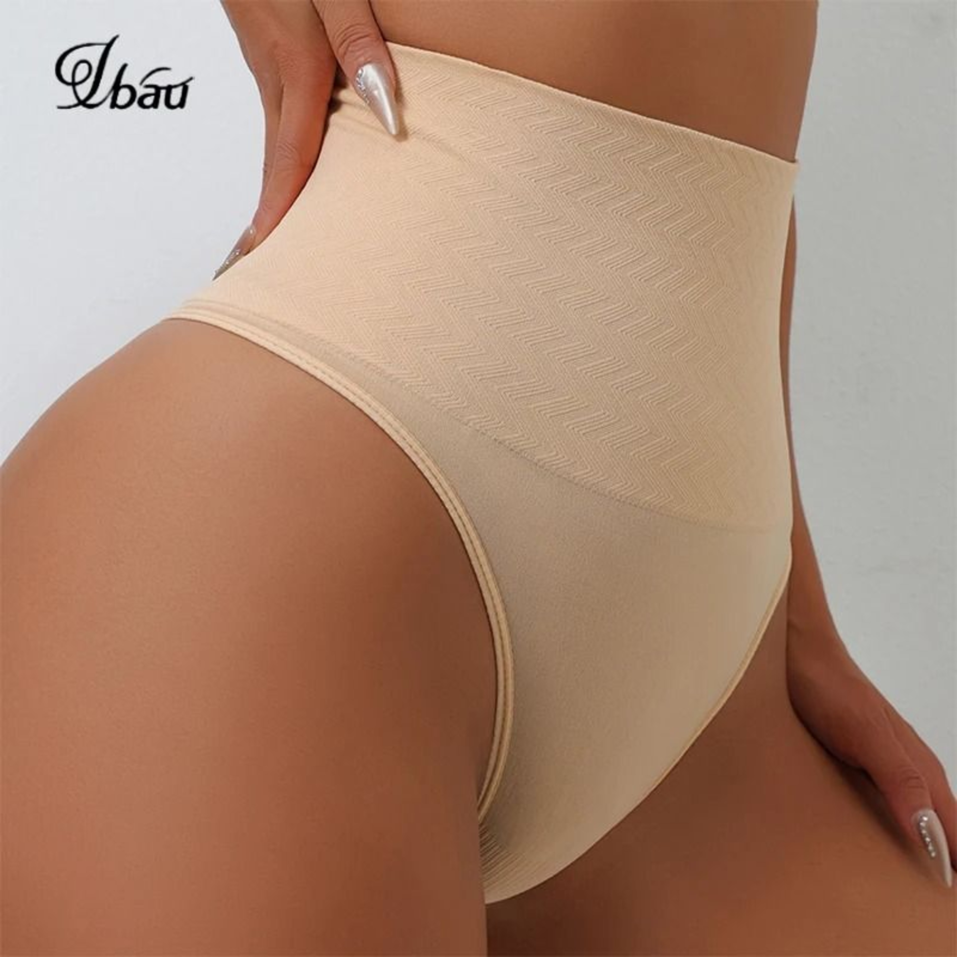 High Waist Seamless Women Thong Shaping Panty Tummy Control Underwear 0