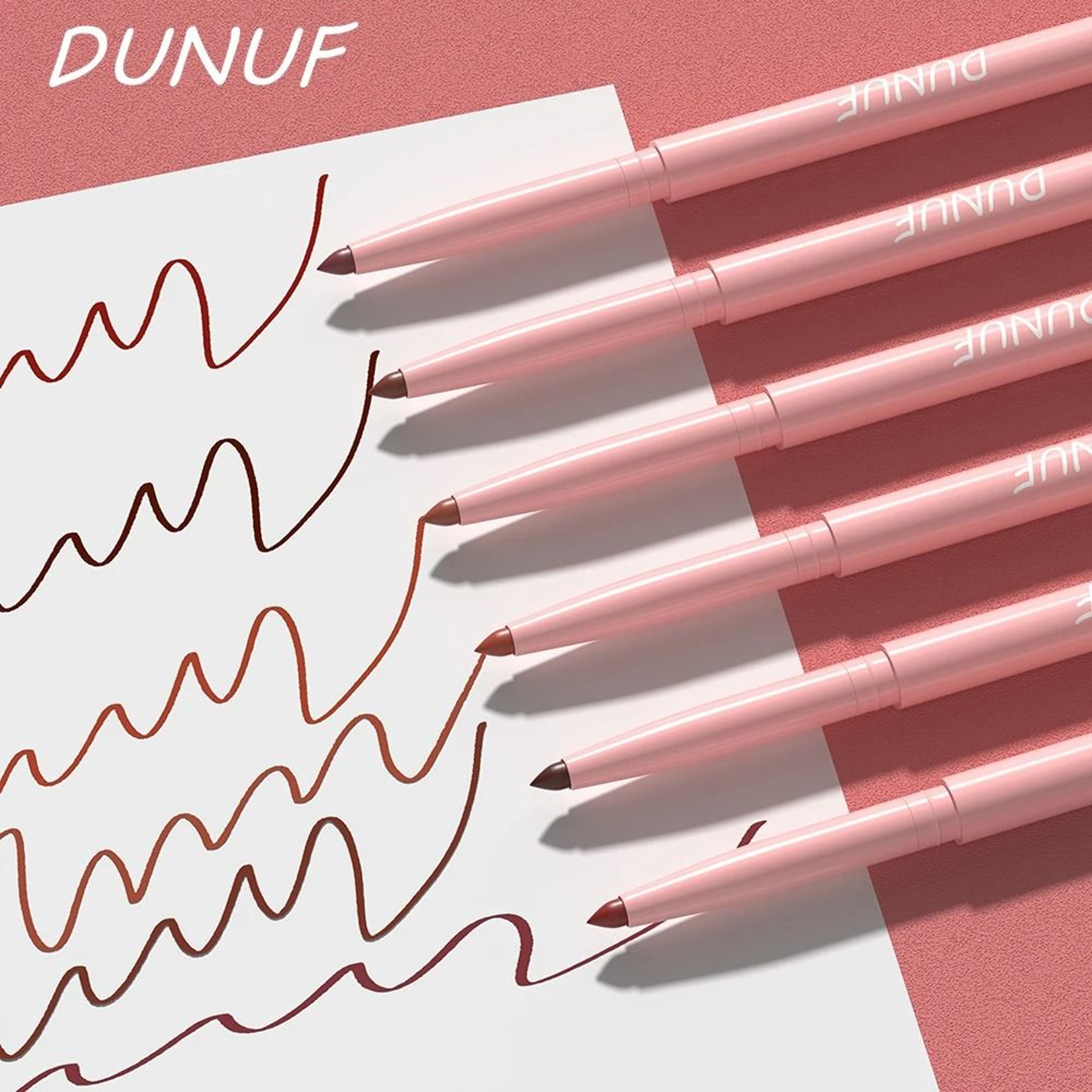 Long Lasting Waterproof Lip Liner Pen Set Smooth Non Fading Makeup Kit 2