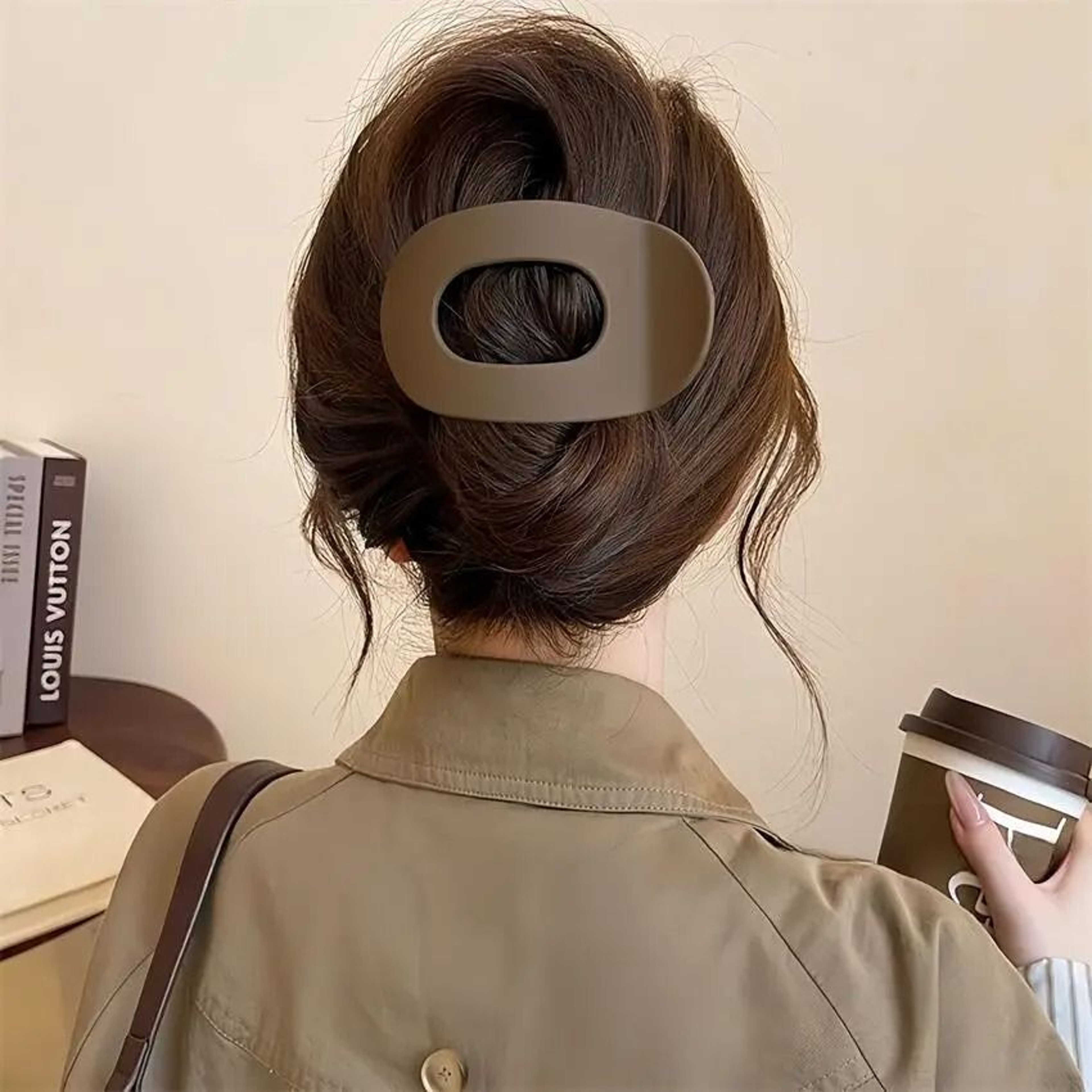 Matte Korean Acetic Acid Hair Claw Clip Elegant Women Hair Accessory 7