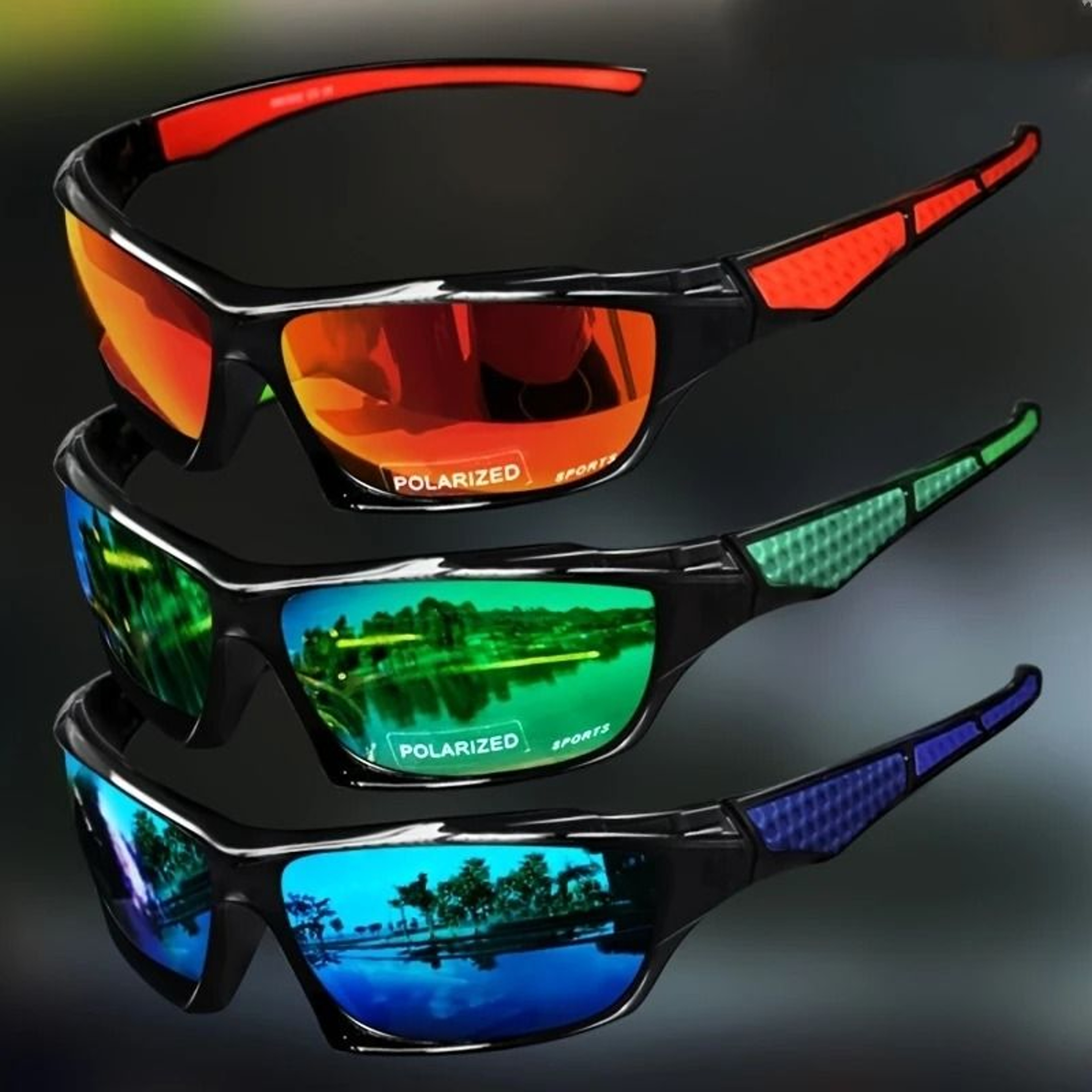 Sports Polarized Sunglasses Lightweight Night Vision For Men Cycling Driving Fishing 0