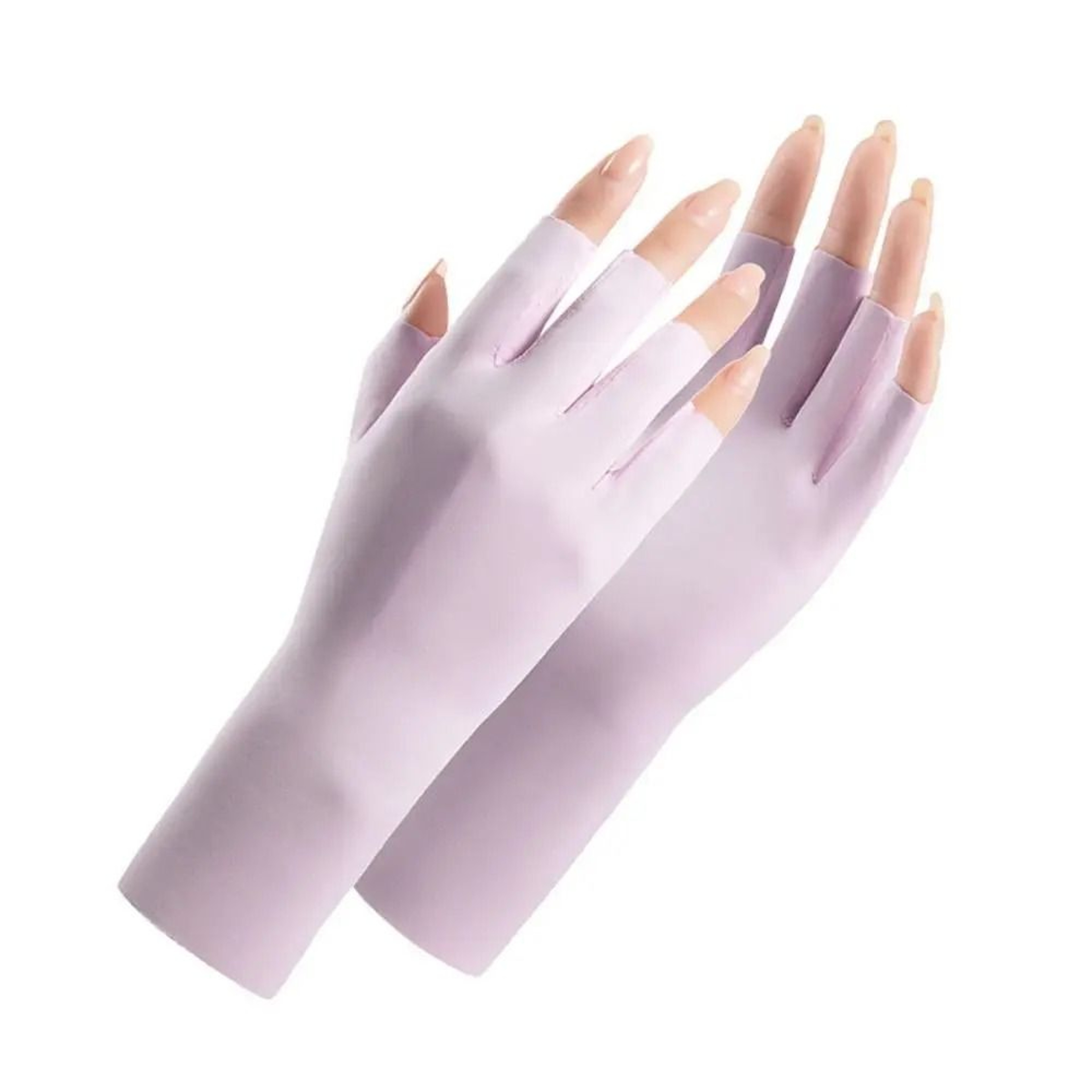 UV Protection Nail Art Gloves Open Finger Manicure Safety Gloves 10