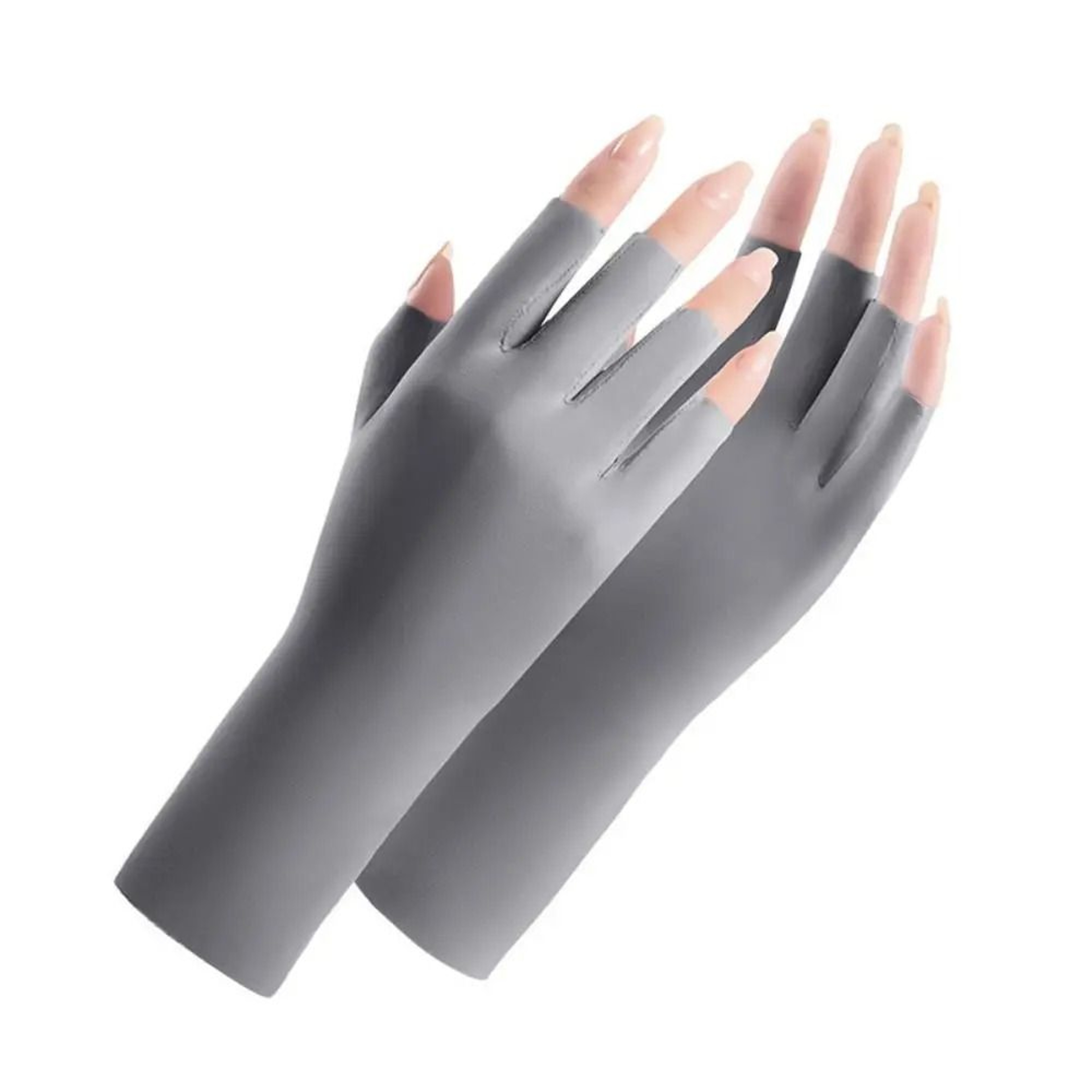 UV Protection Nail Art Gloves Open Finger Manicure Safety Gloves 8