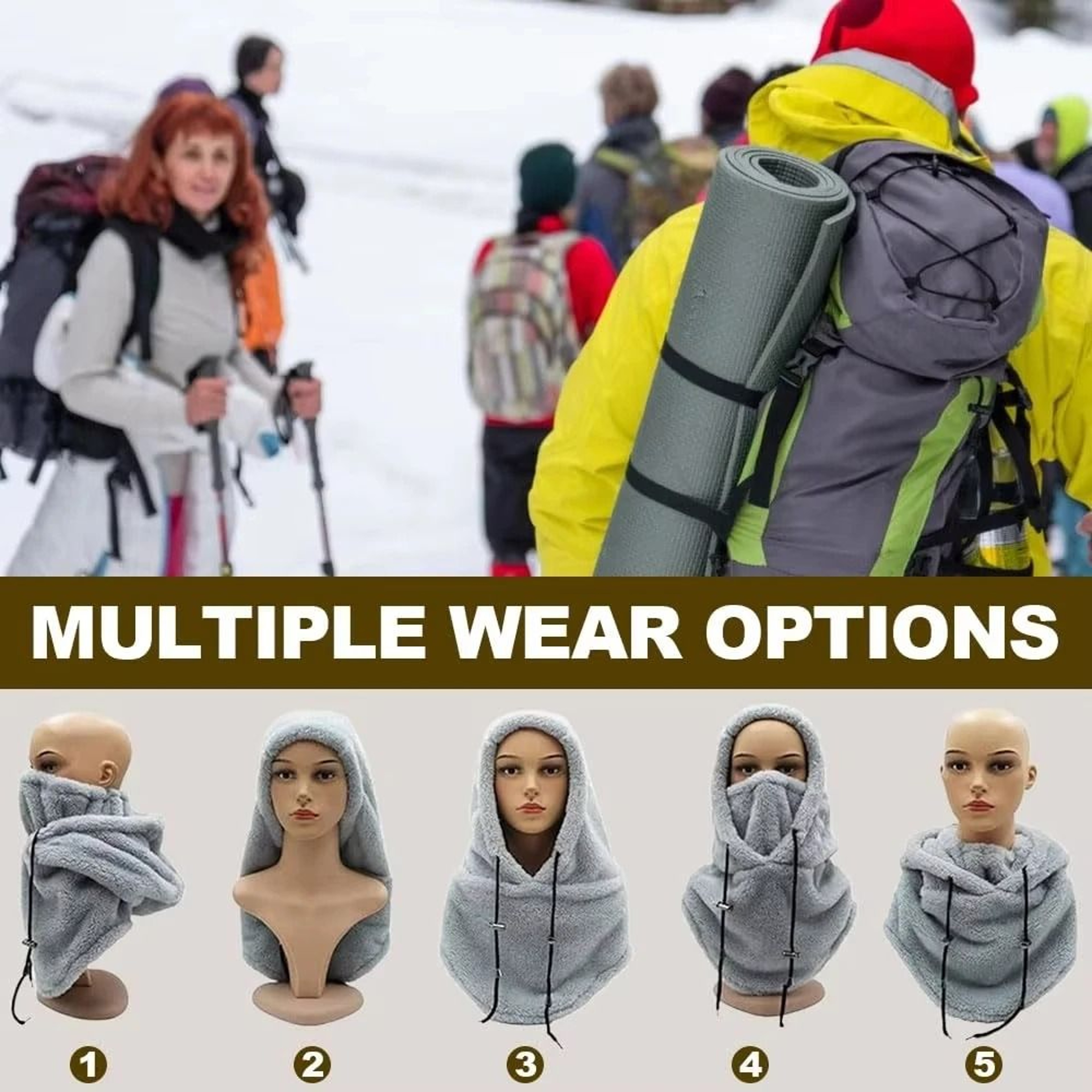 Balaclava Wind Resistant Winter Face Mask Fleece Ski Mask 2