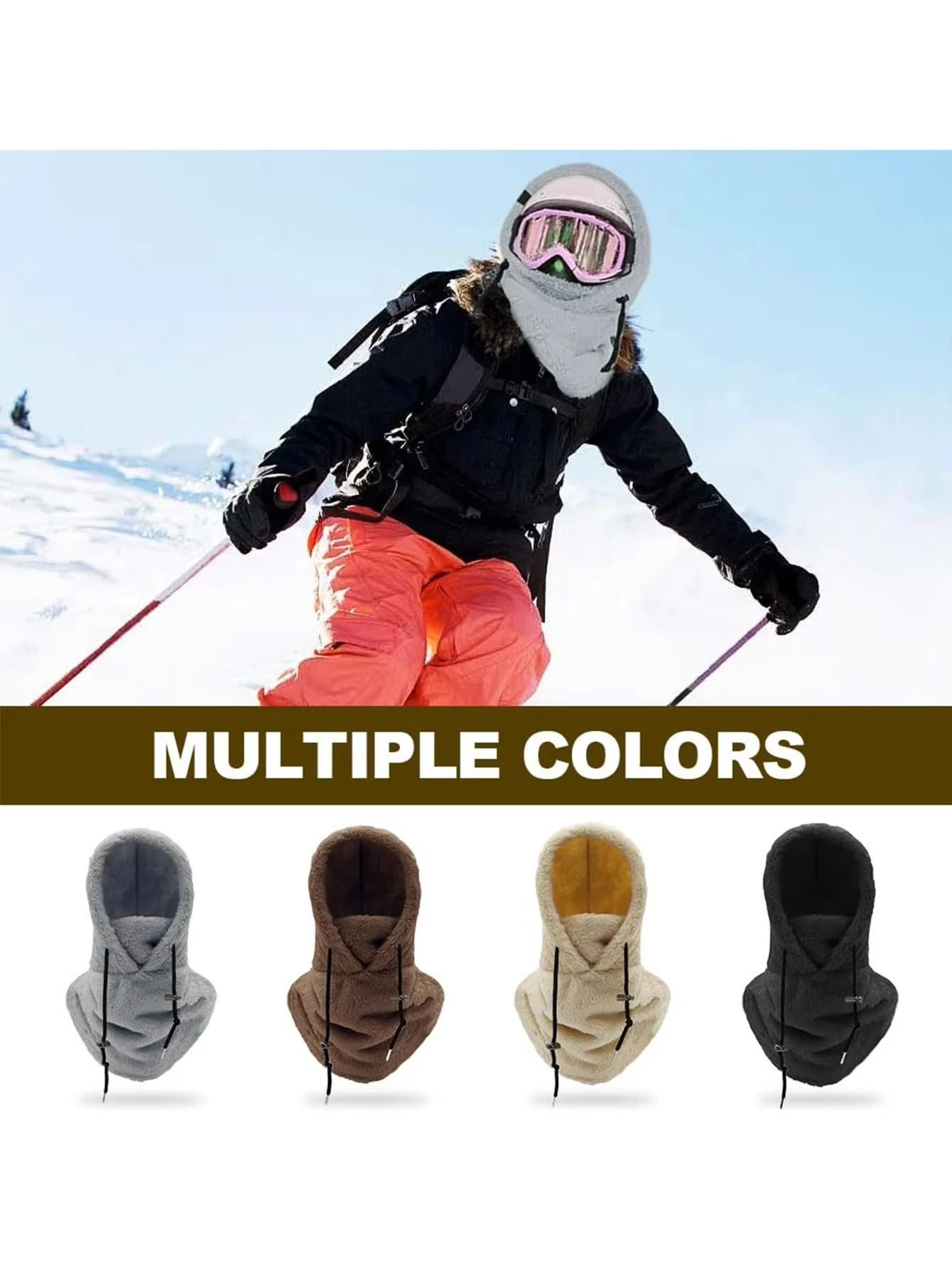 Balaclava Wind Resistant Winter Face Mask Fleece Ski Mask 3