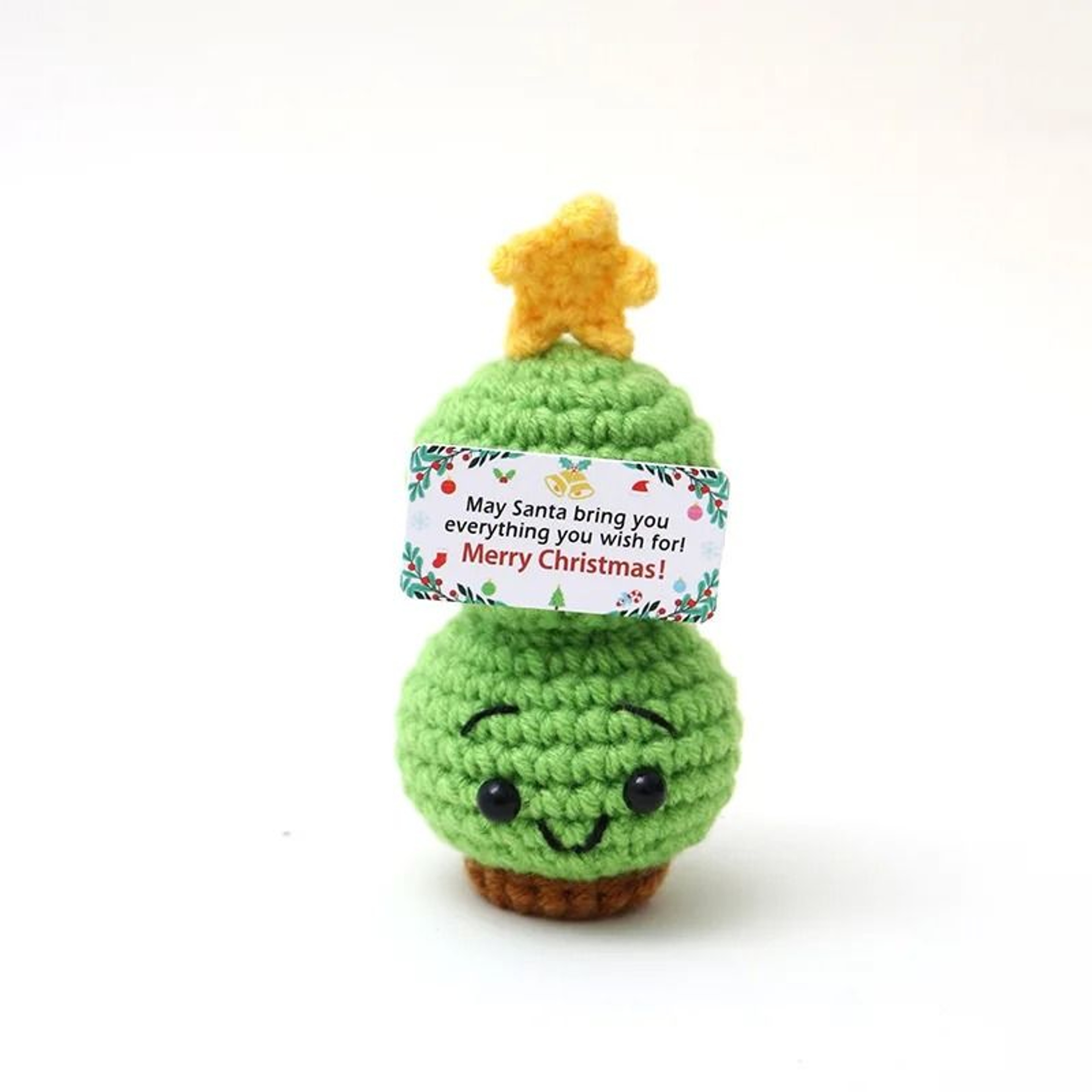 Mini Handmade Christmas Tree Crochet Decor Cheer Up Holiday Gift 13