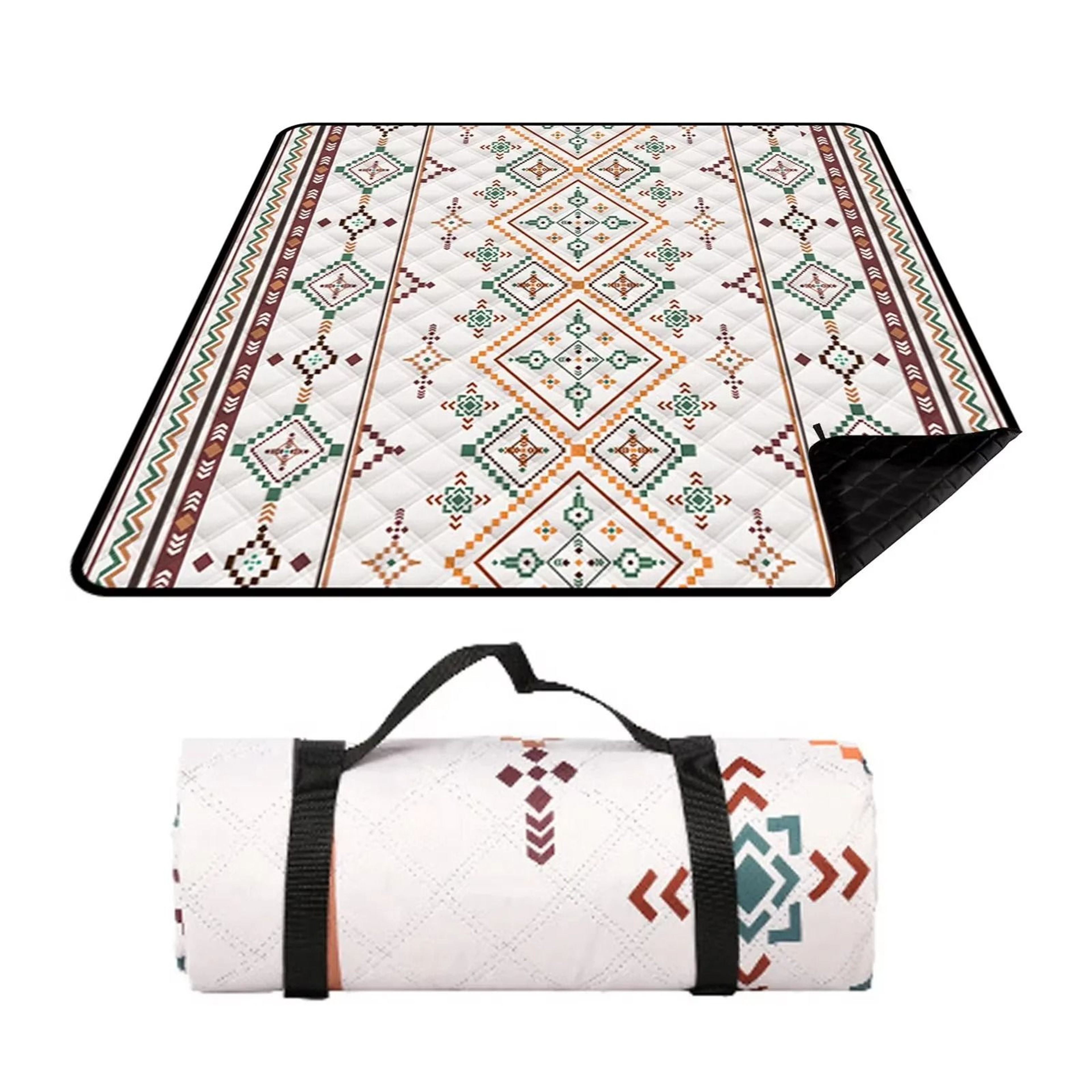 Large Waterproof Picnic Blanket Outdoor Beach Mat With Carry Handle 0